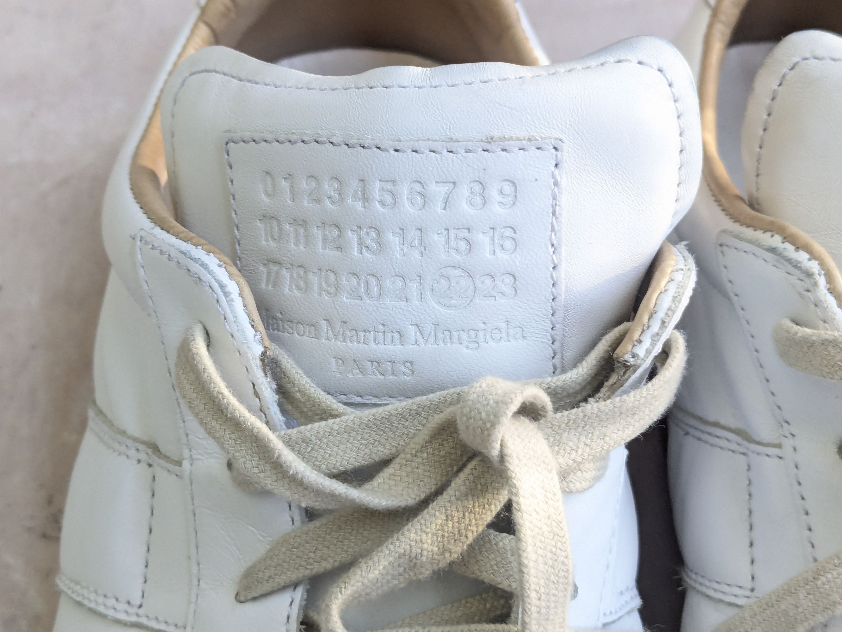Maison Margiela Maison Margiela Replica GAT White Red 11 44 Leather Size US 11 / EU 44 - 5 Thumbnail