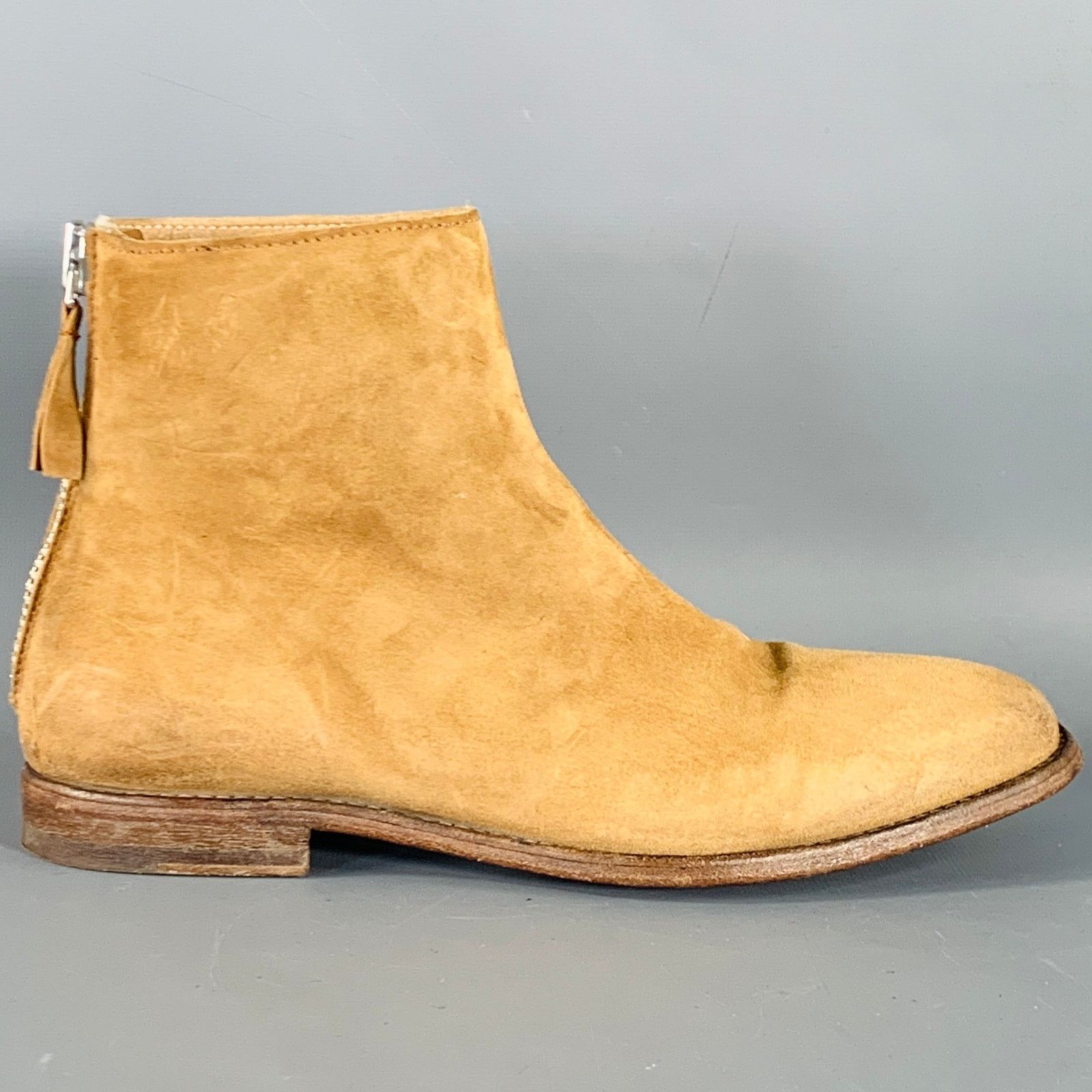 MoMA MOMA Size 7.5 Tan Suede Zip Up Ankle Boots Size US 7.5 / IT 37.5 - 2 Thumbnail