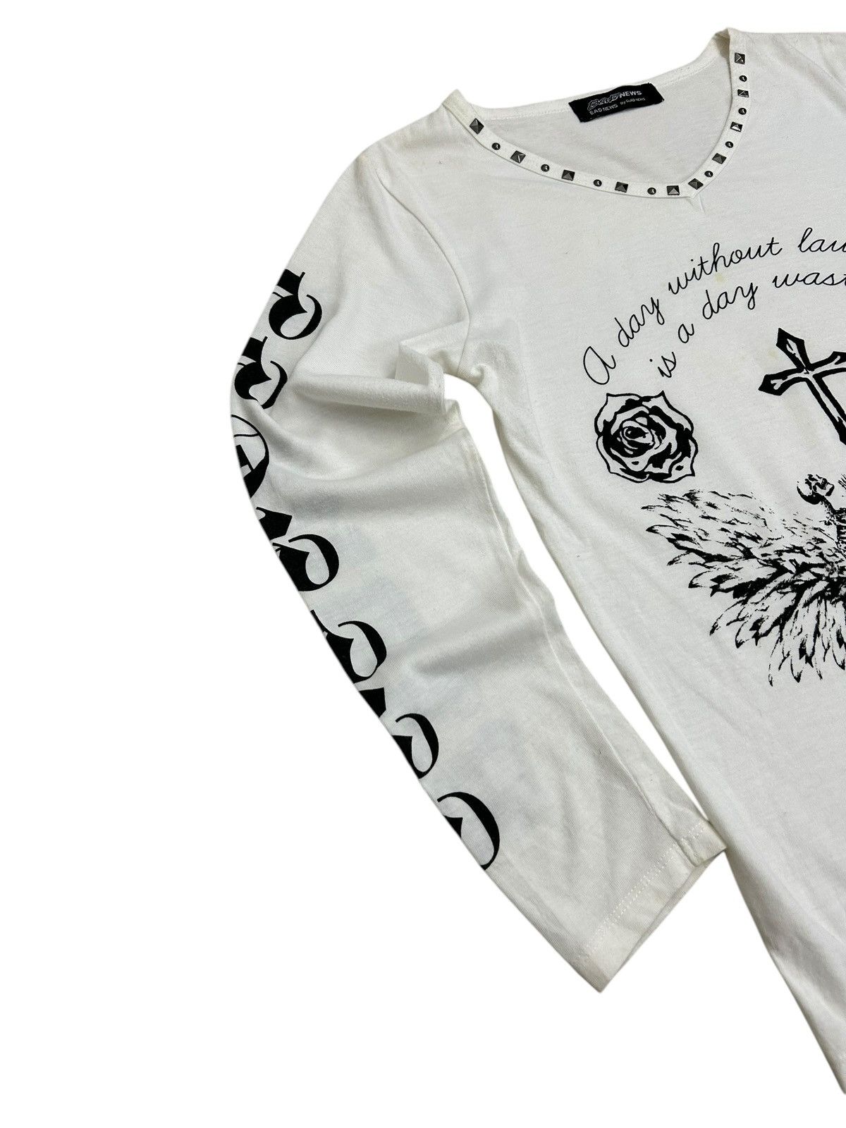 Japanese Brand Bad News Japan Conspiration Illuminati Freemason Studded Size US S / EU 44-46 / 1 - 6 Thumbnail