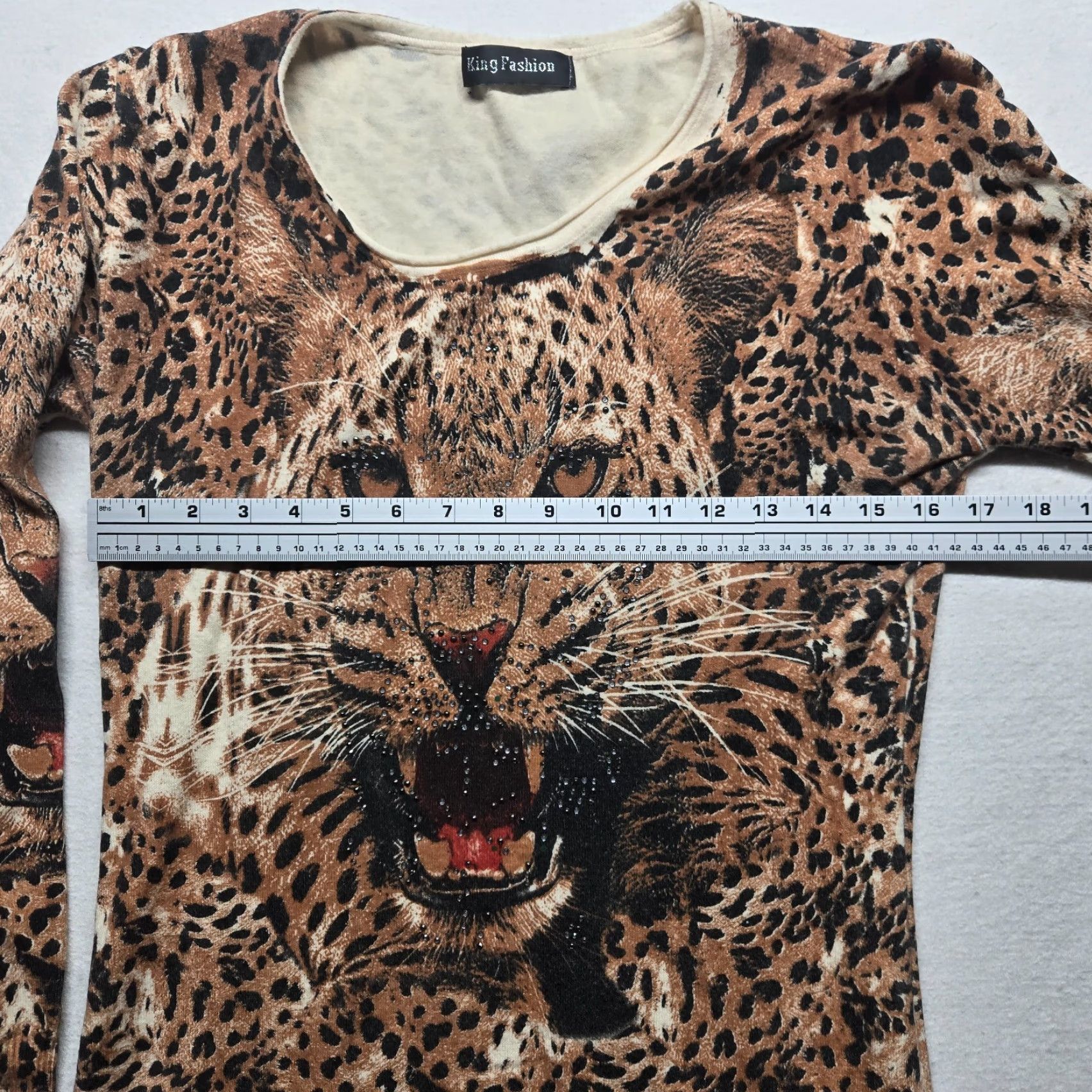 Vintage King Fashion T-Shirt Adult Women's S Small Tunic Cheetah Nightgown tee Size S / US 4 / IT 40 - 5 Thumbnail