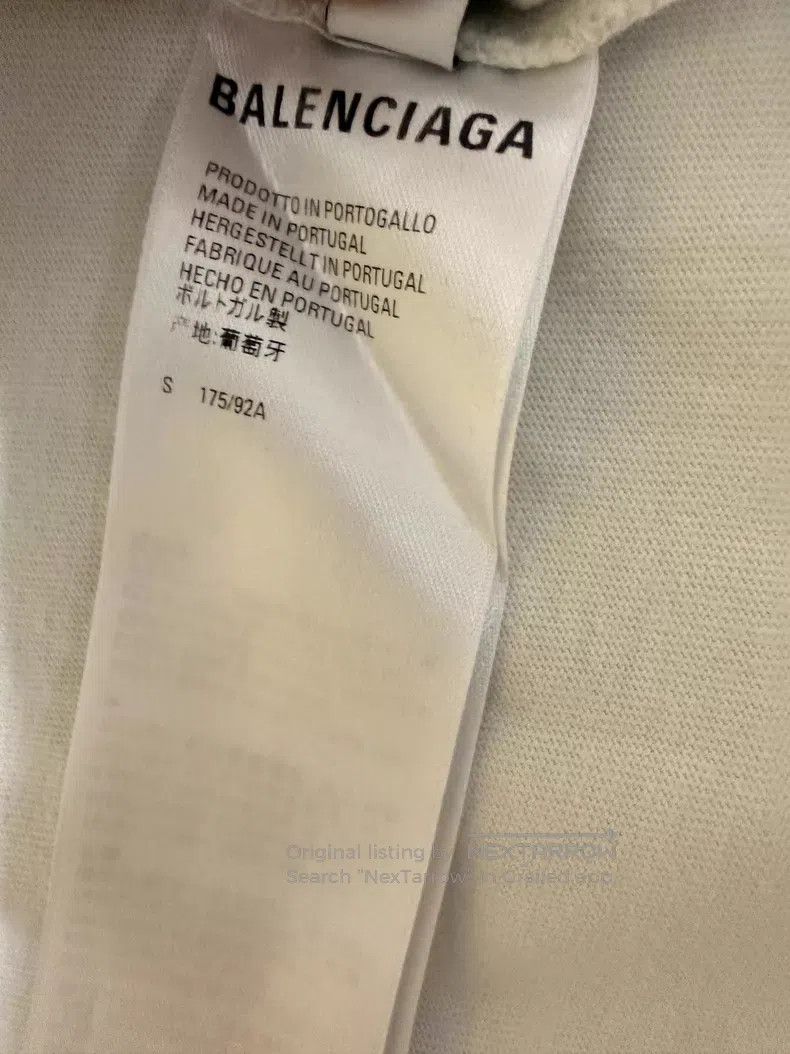 Balenciaga Balenciaga White Coke Embroidered Short Sleeve T-Shirt Size US S / EU 44-46 / 1 - 4 Thumbnail