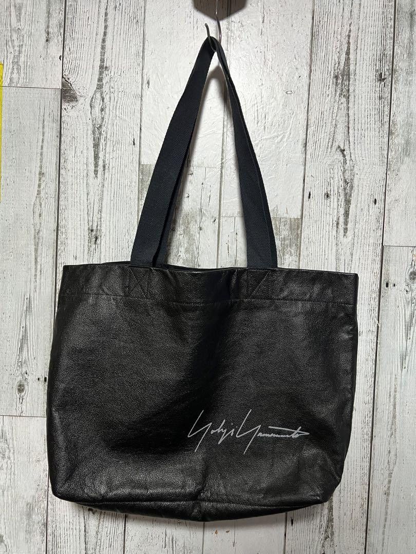 Yohji Yamamoto Logo Cowhide Leather Tote Bag | Grailed