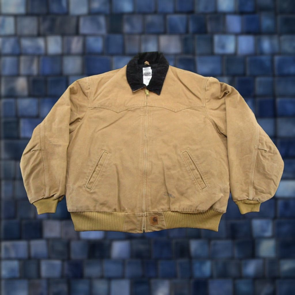 Carhartt × Carhartt Wip × Vintage Vtg Carhartt J14 BRN Santa Fe