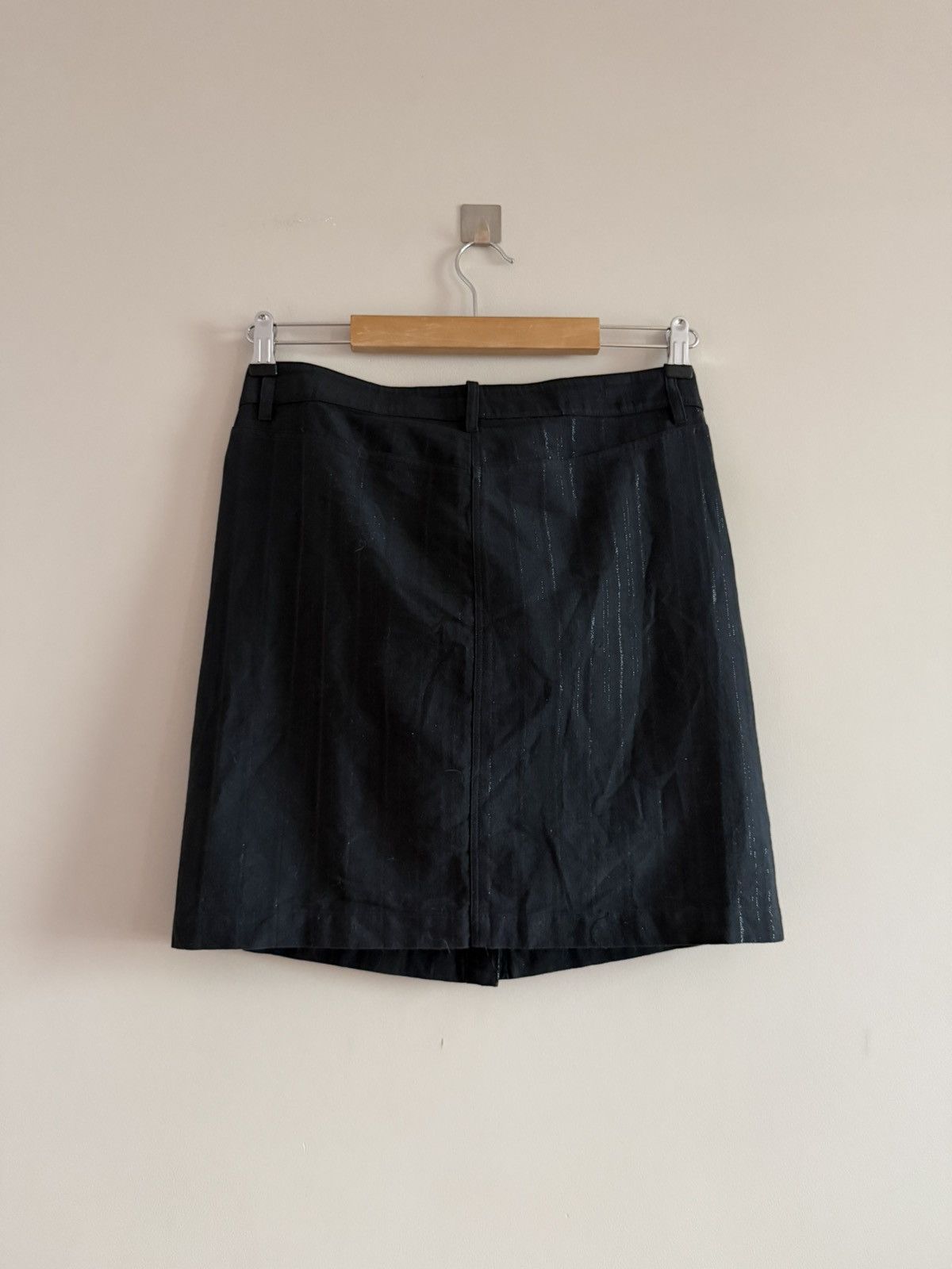 Ann Demeulemeester Ann Demeulemeester Button Detail Mini Skirt Black Size 27" / US 4 / IT 40 - 8 Thumbnail