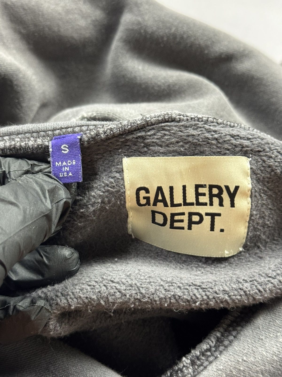 Gallery Dept. Gallery Dept ATK Logo Distressed Hoodie(Grey/L) Size US L / EU 52-54 / 3 - 15 Thumbnail
