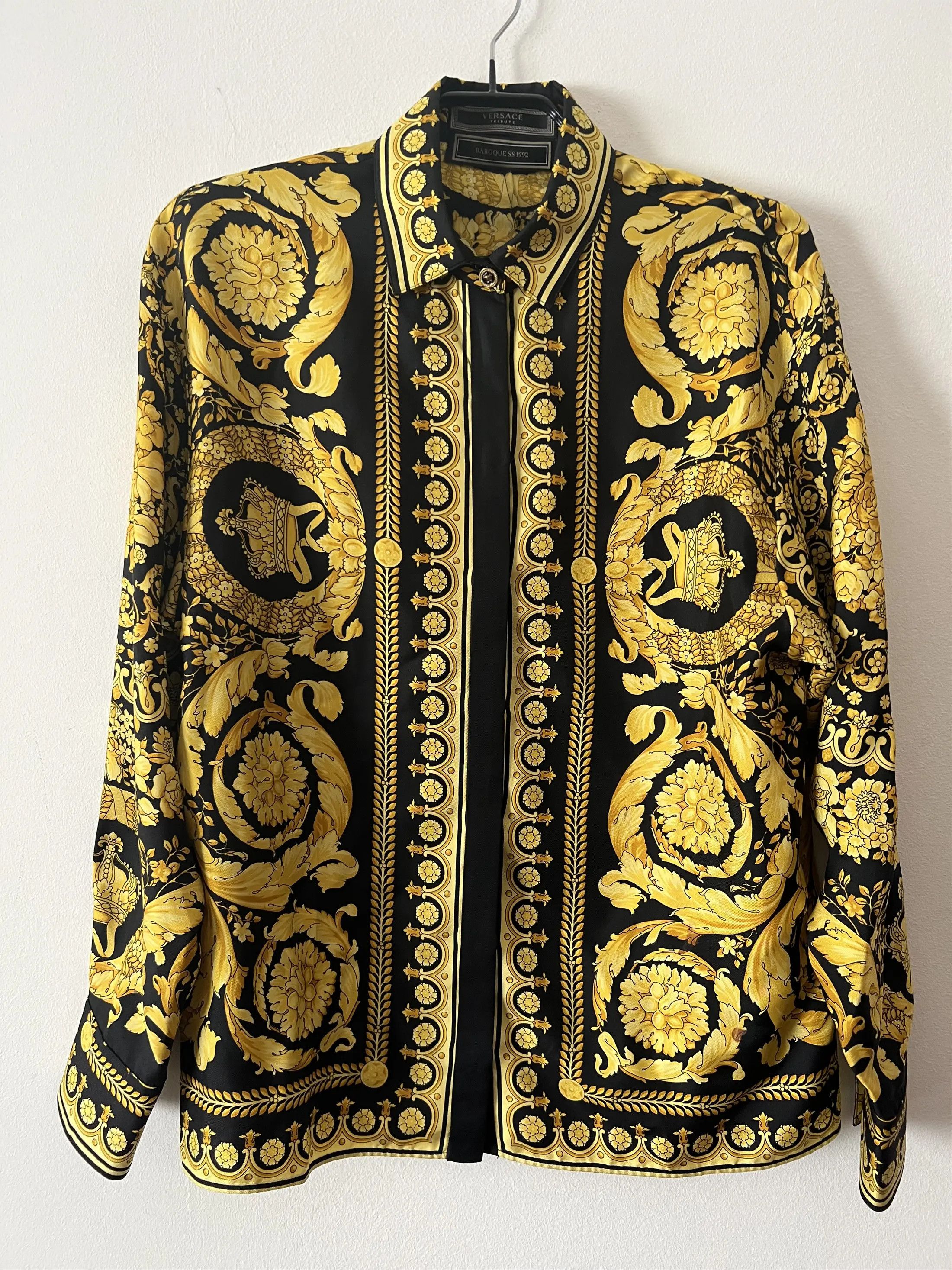 Versace Baroc Silk Shirt Size M / US 6-8 / IT 42-44 - 2 Thumbnail