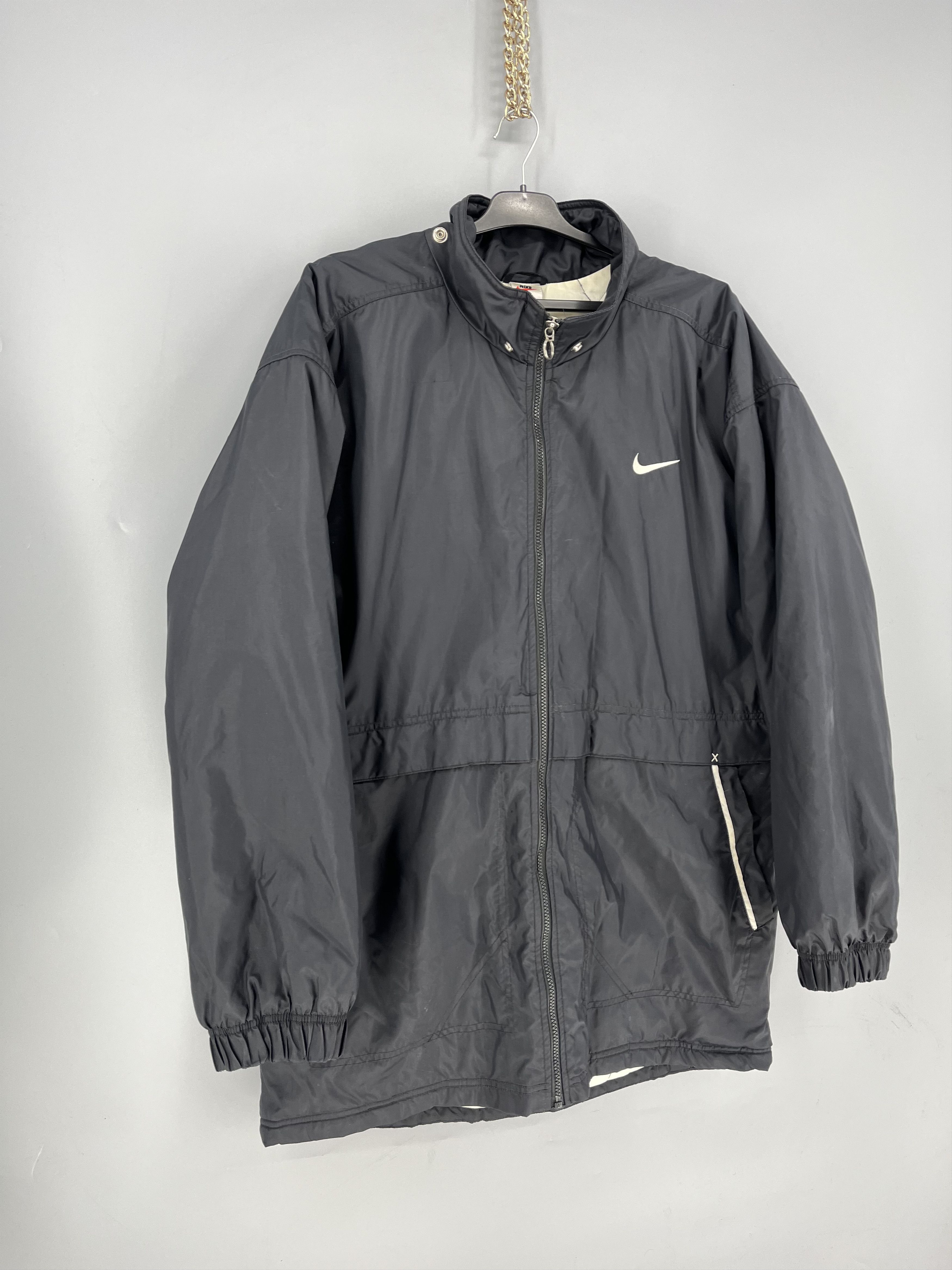 Nike Vintage Nike Zip up Black Jacket Size XL Size US XL / EU 56 / 4 - 2 Thumbnail