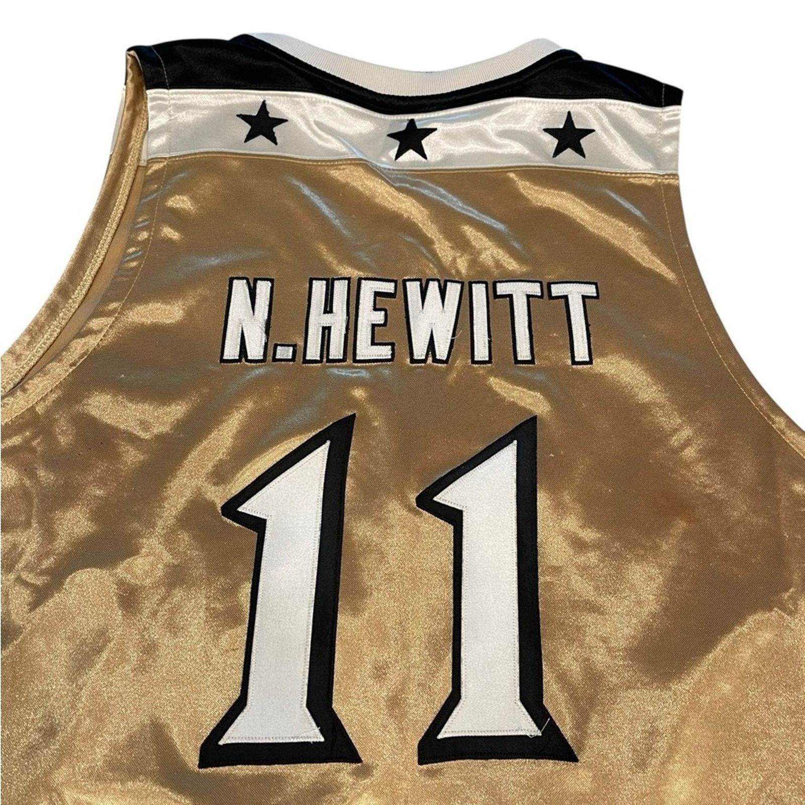 Adidas Washington Wizards Adidas Gold Arenas #11 N.HEWITT Jersey 56 Size US XL / EU 56 / 4 - 4 Thumbnail