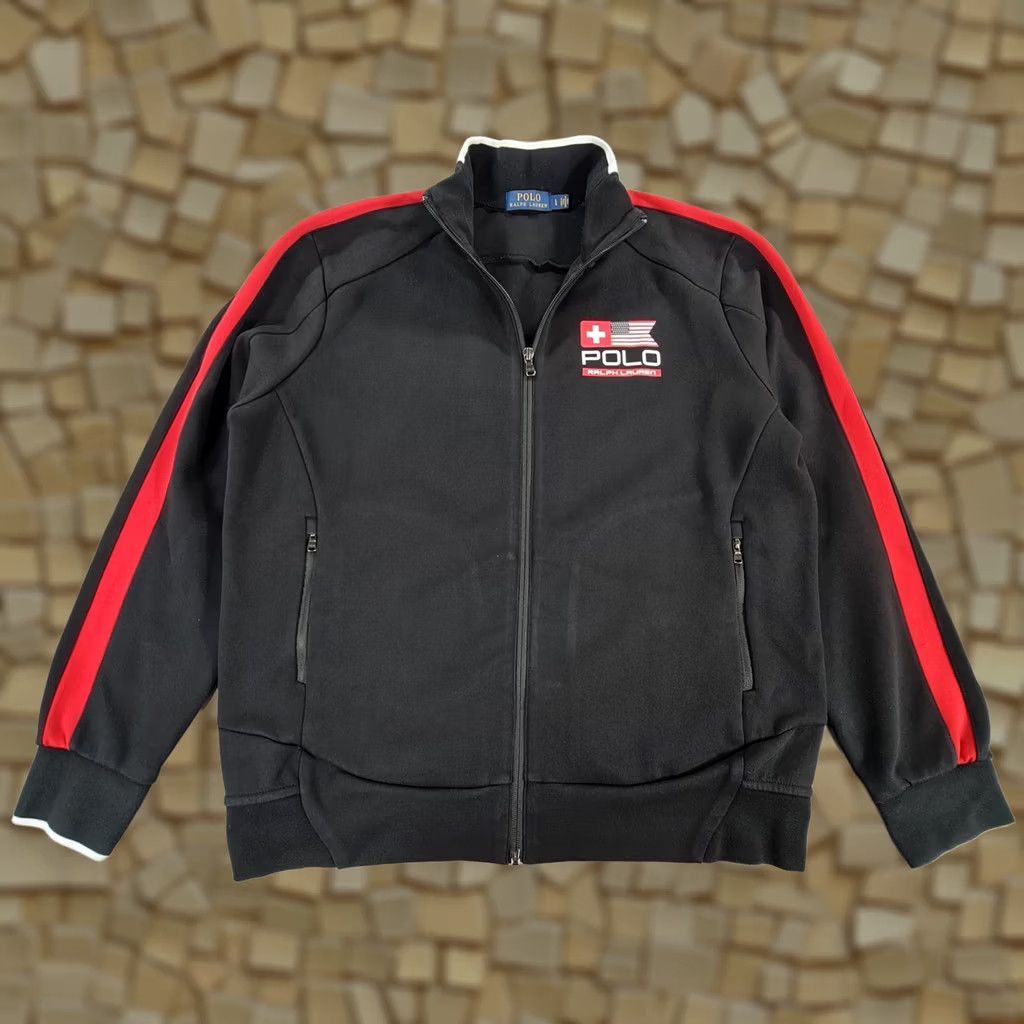 Polo Ralph Lauren Polo Ralph Lauren Tracksuit Jacket Mens Full Zip Black Large Performance USA Shirt? Size US L / EU 52-54 / 3 - 1 Thumbnail