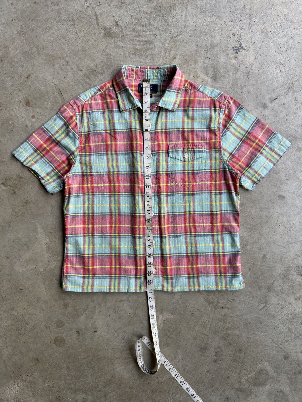 Other Vintage 00s Cropped Boxy Plaid Button Up Shirt Size US S / EU 44-46 / 1 - 3 Thumbnail