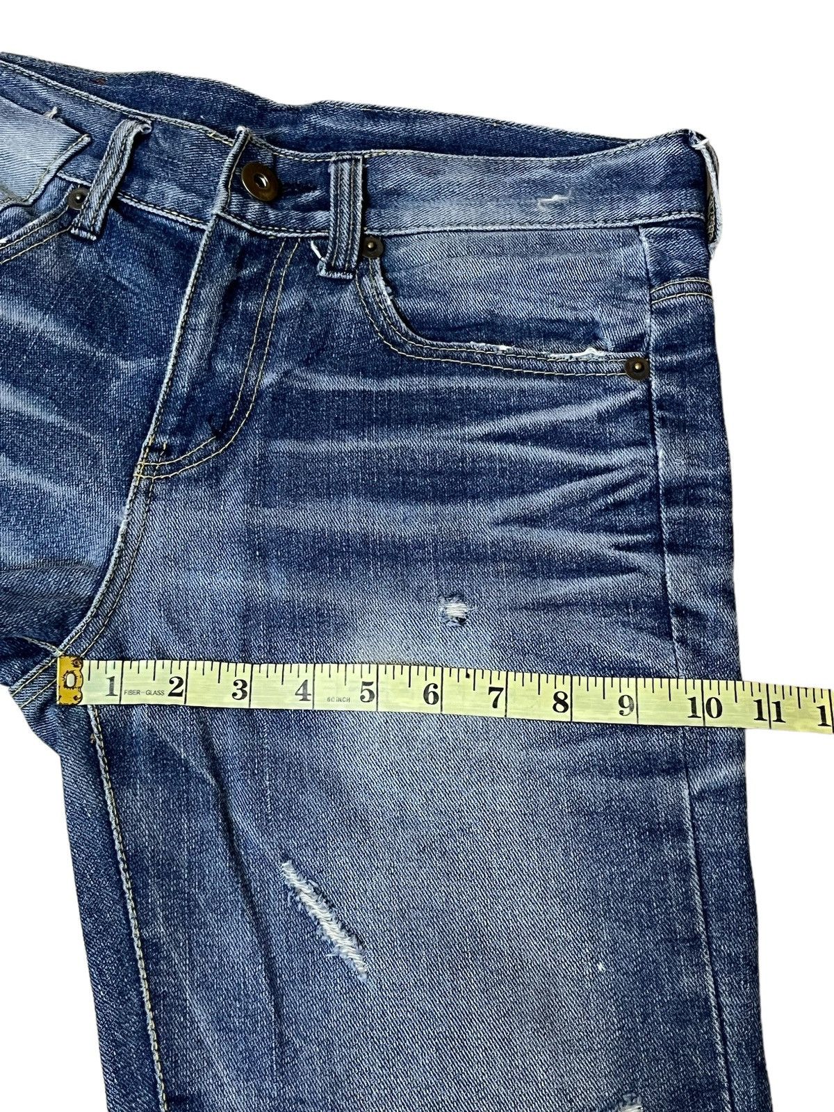 Japanese Brand SICK🔥JAPANESE BRAND OLD ARMY DISTRESSED STYLE DENIM/JEANS Size US 32 / EU 48 - 17 Thumbnail