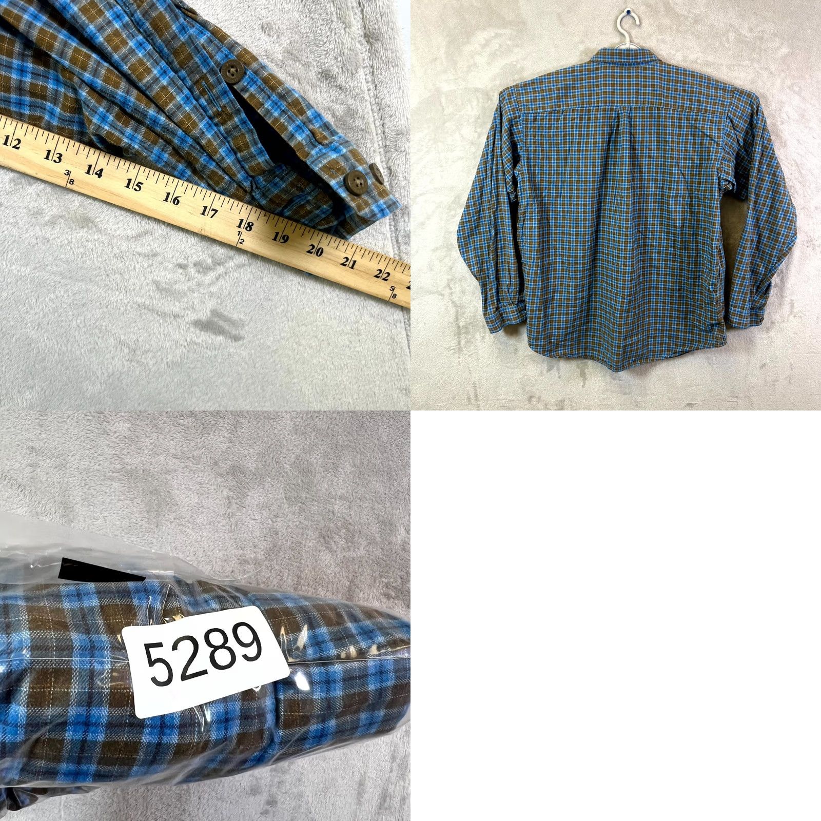 Patagonia Patagonia Button Up Shirt Men's XL Blue Windowpane Plaid Cotton Casual Workwear Size US XL / EU 56 / 4 - 8 Thumbnail