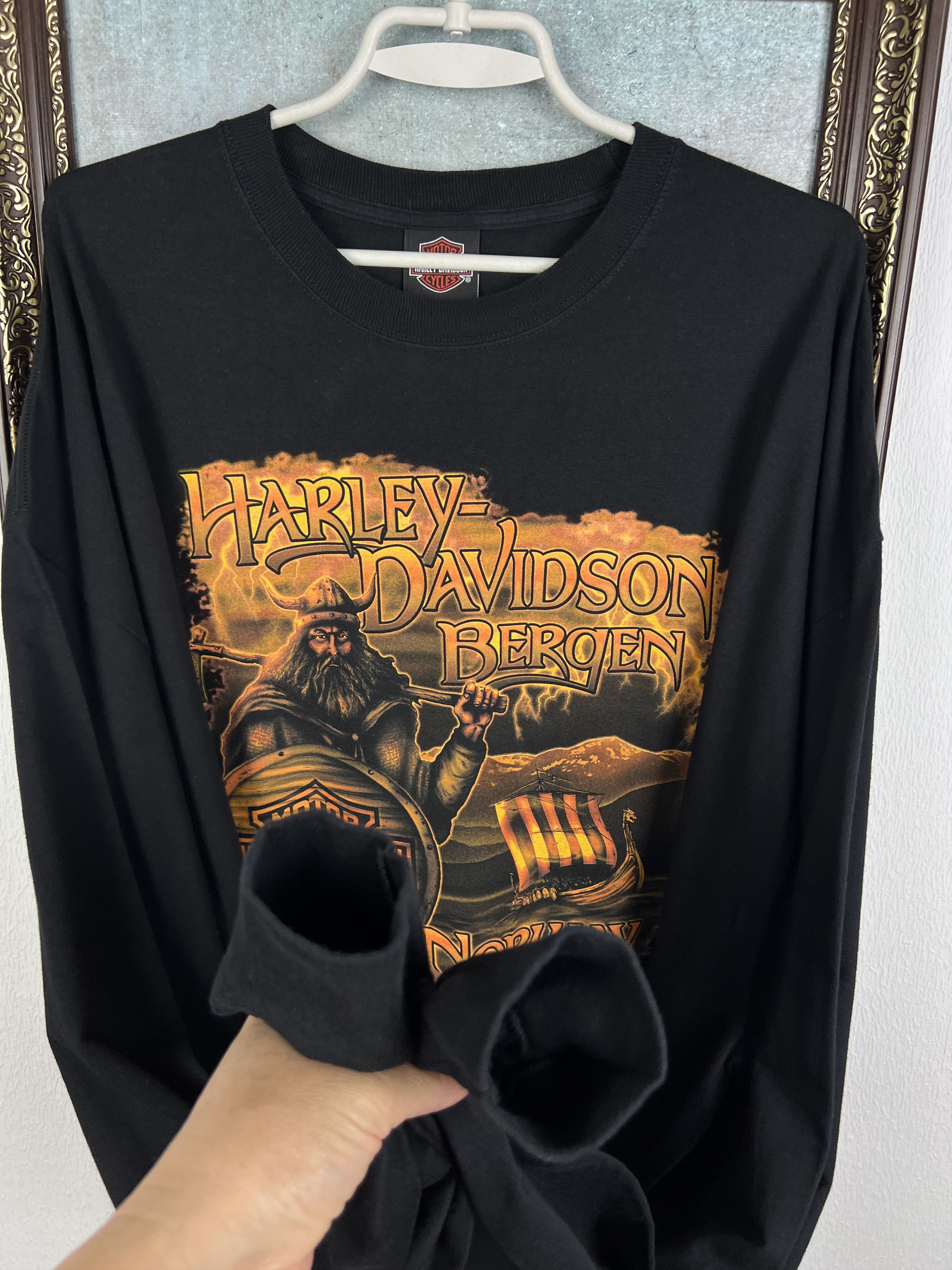 Harley Davidson Norway Over Print Long Sleeve Shirt Jersey Size 3XL Size US XXL / EU 58 / 5 - 5 Thumbnail