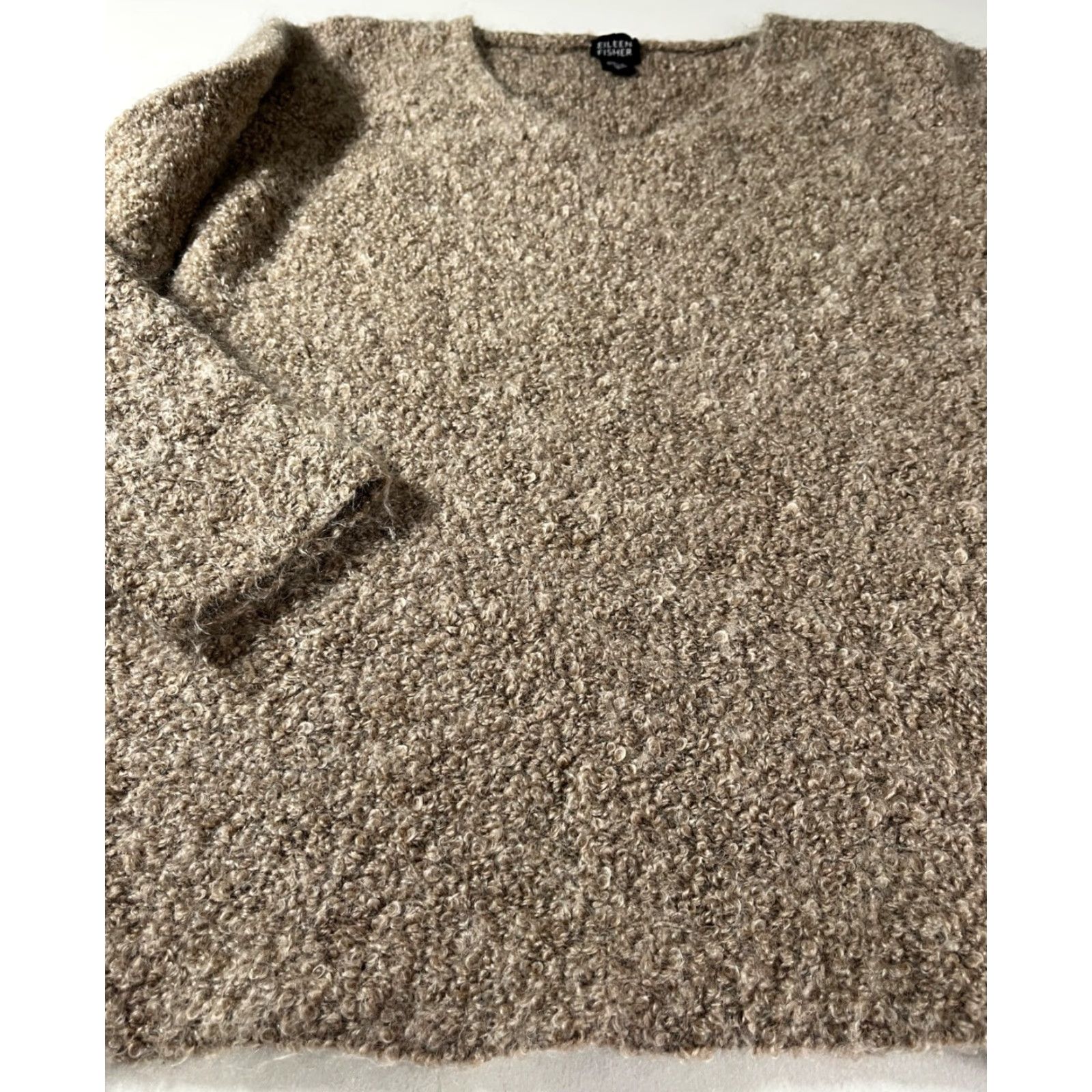 Eileen Fisher VINTAGE Eileen Fisher Women’s V-Neck Pullover Sweater Mohair Merino Wool Sz S Brown Size S / US 4 / IT 40 - 6 Thumbnail