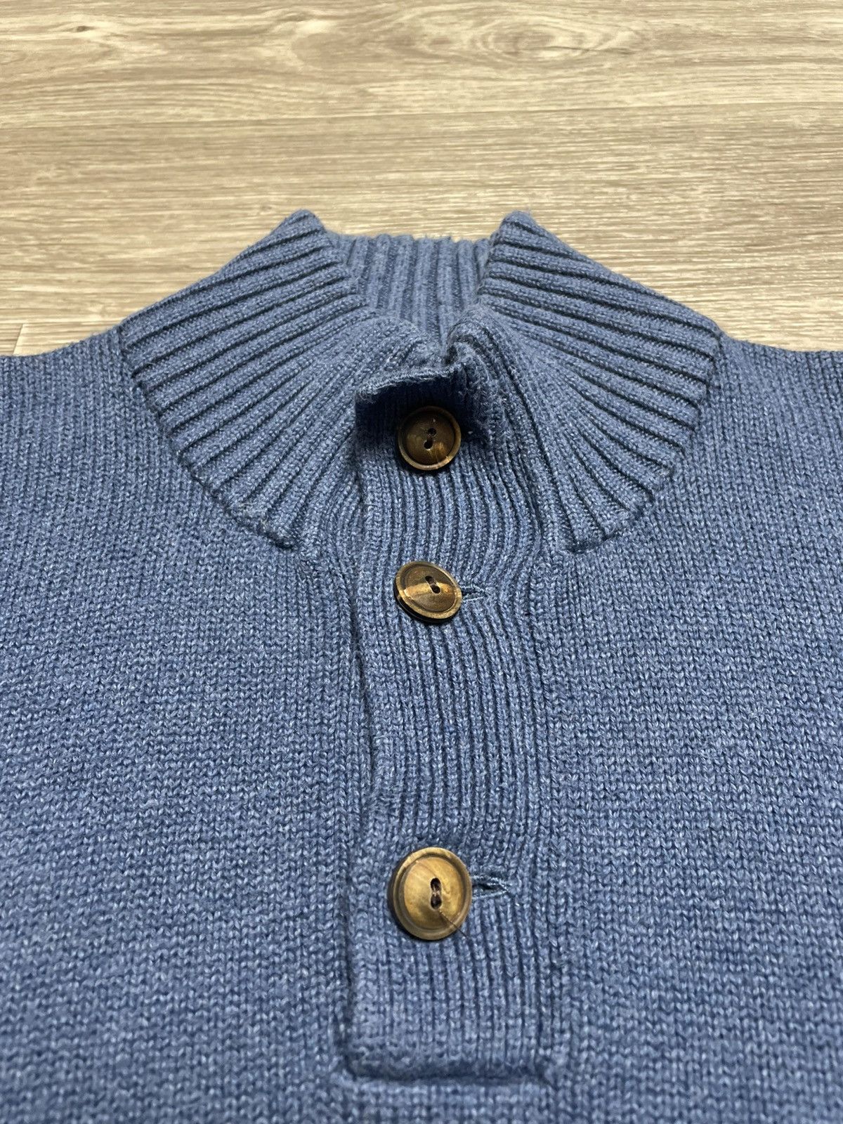 Polo Ralph Lauren Polo Ralph Lauren Half Button Knit Wool Sweater Pullover Size US L / EU 52-54 / 3 - 7 Thumbnail