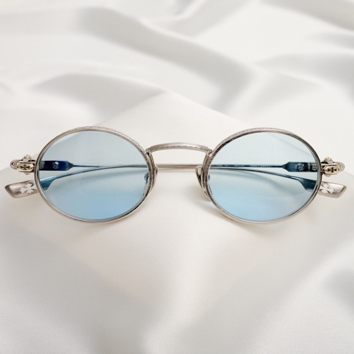 Chrome Hearts CHROME HEARTS HONEY DIPPED BRUSHED ALLOY SUNGLASSES Size ONE SIZE - 6 Thumbnail