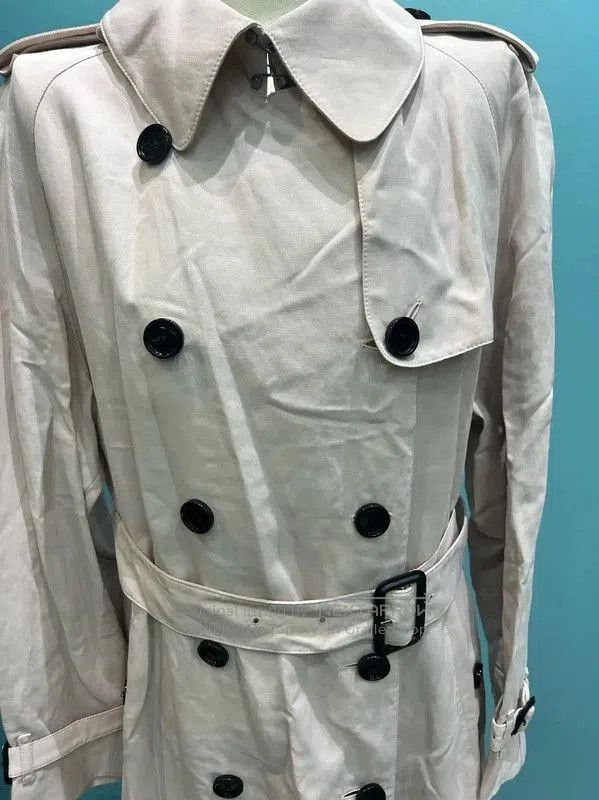 Burberry Burberry Pink Cotton Long Trench Coat. Size US L / EU 52-54 / 3 - 2 Thumbnail