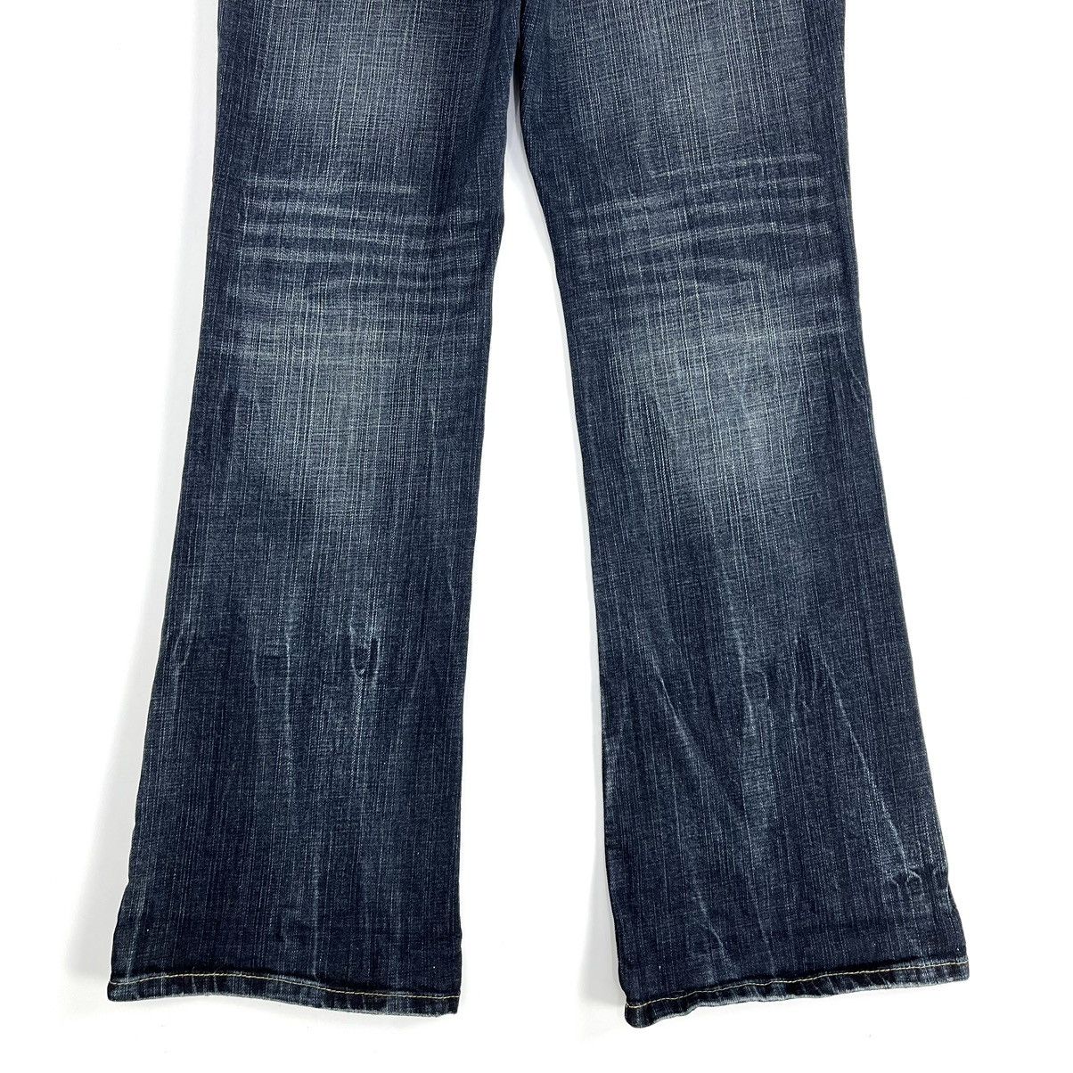 If Six Was Nine × Japanese Brand 2000s Oririn Faded Studded Bootcut Flared Jeans Size US 30 / EU 46 - 13 Thumbnail