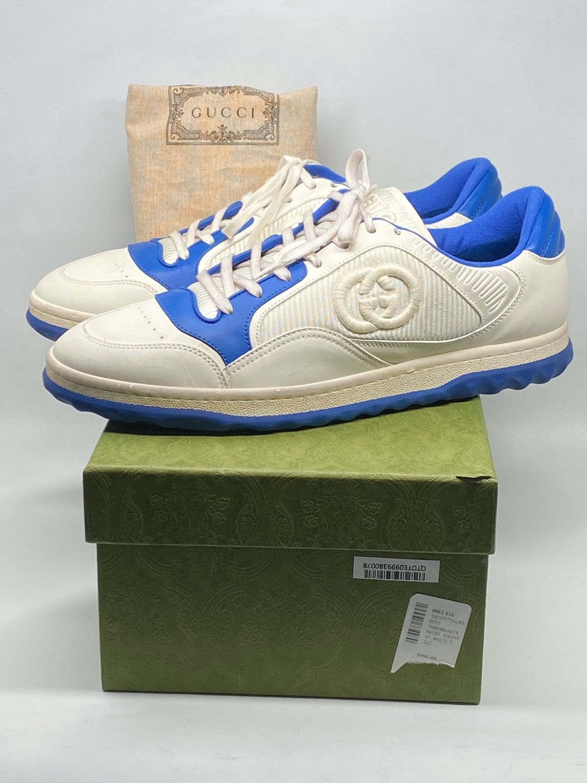 Gucci Gucci MAC80 Worn Out Effect Sneakers size 11/us size 12 Size US 12 / EU 45 - 13 Thumbnail