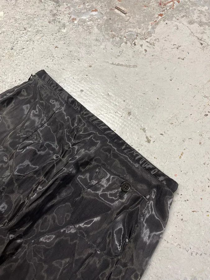 Giorgio Armani 2000s Giorgio Armani Black Satined Light Pants Size 26" / US 2 / IT 38 - 9 Thumbnail