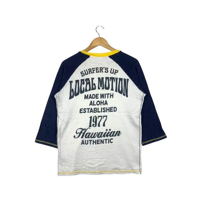 Vintage Vintage LOCAL MOTION HAWAII 77 Aloha Raglan Baggy Tee Shirt Size M / US 6-8 / IT 42-44 - 3 Thumbnail