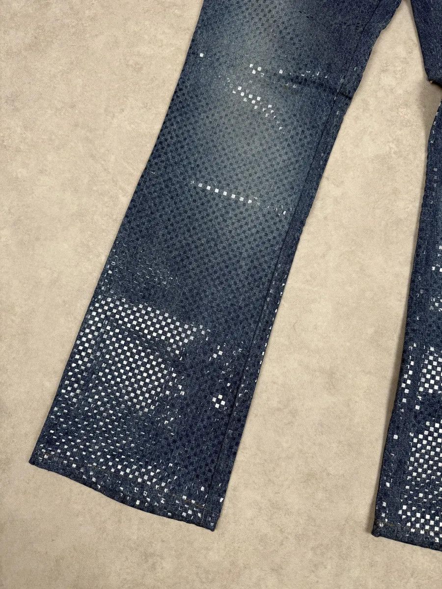 Roberto Cavalli 2000s Roberto Cavalli Shiny Blue Denim Jeans Size US 31 - 7 Thumbnail