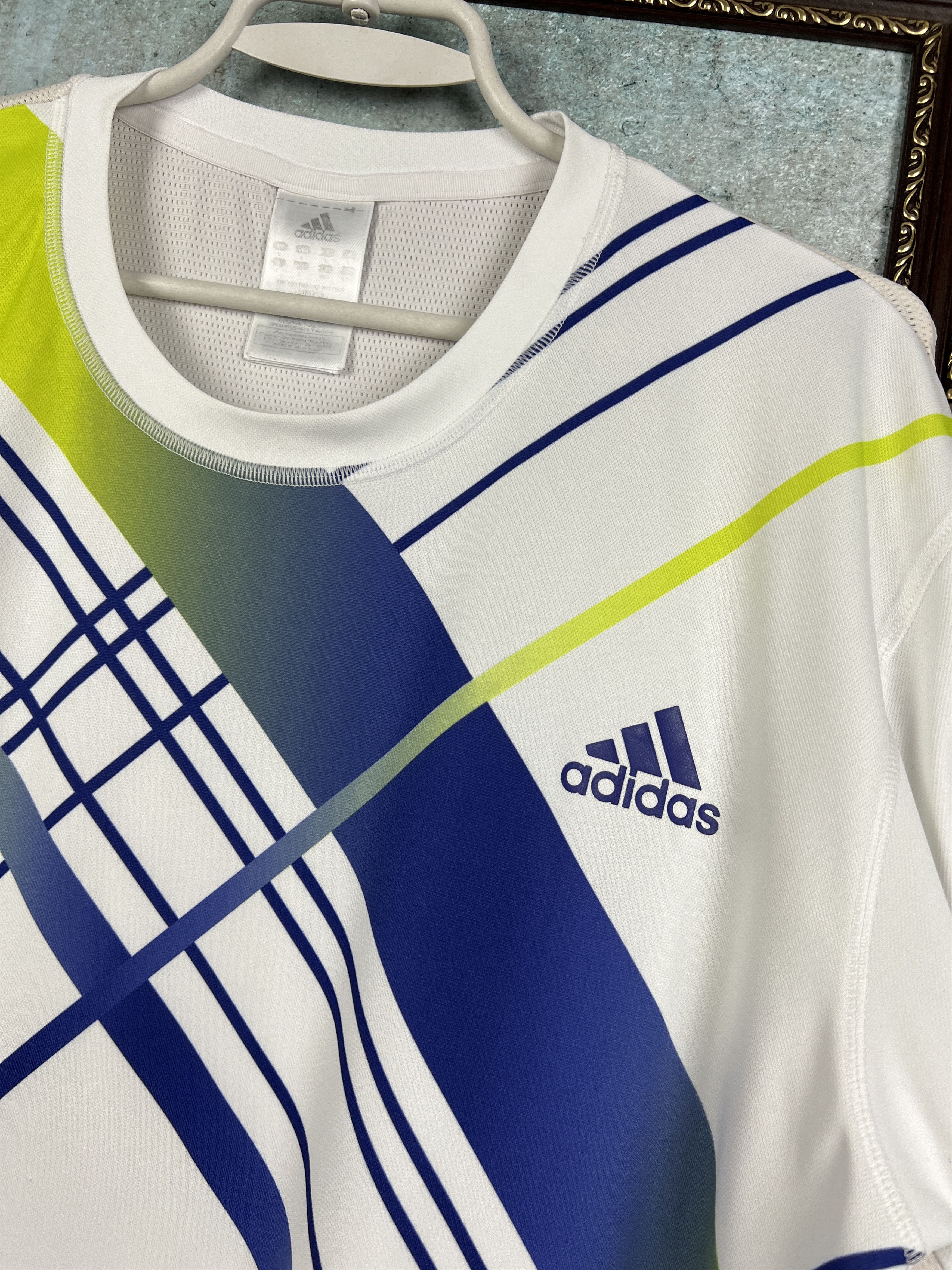 Adidas Vintage Tennis Shirt Novak Djokovic Jersey Trikot Sport Size US L / EU 52-54 / 3 - 3 Thumbnail