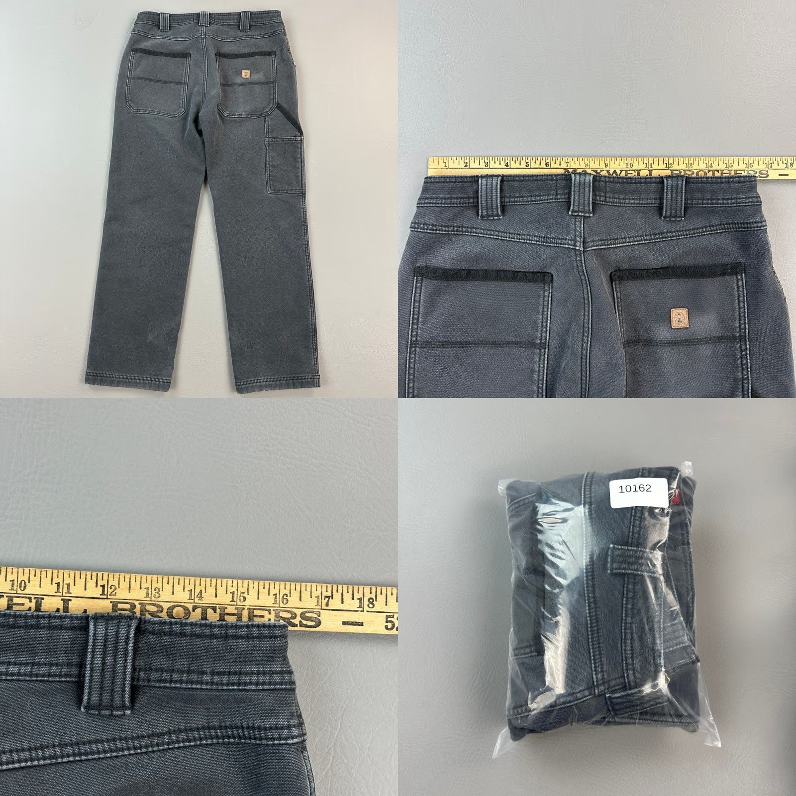 Vintage Coleman Pants Mens 32x30 32x29 Gray Fleece Lined Utility Carpenter Stretch Size US 32 / EU 48 - 9 Thumbnail
