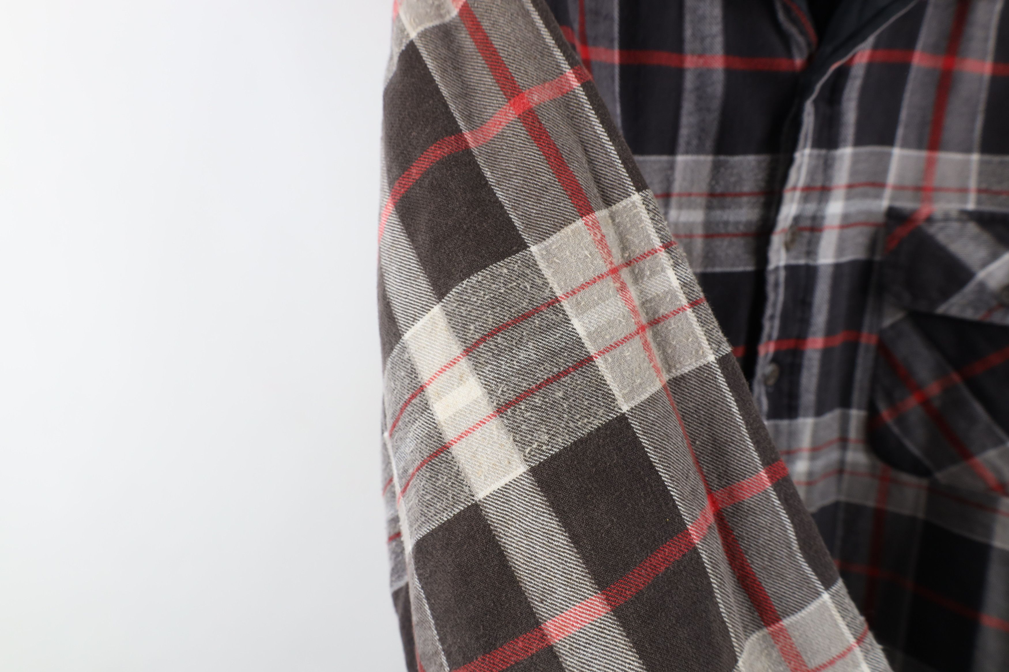 Vintage Vintage 90s Streetwear Flannel Button Shirt Jacket Jac Shirt Size US XXL / EU 58 / 5 - 5 Thumbnail