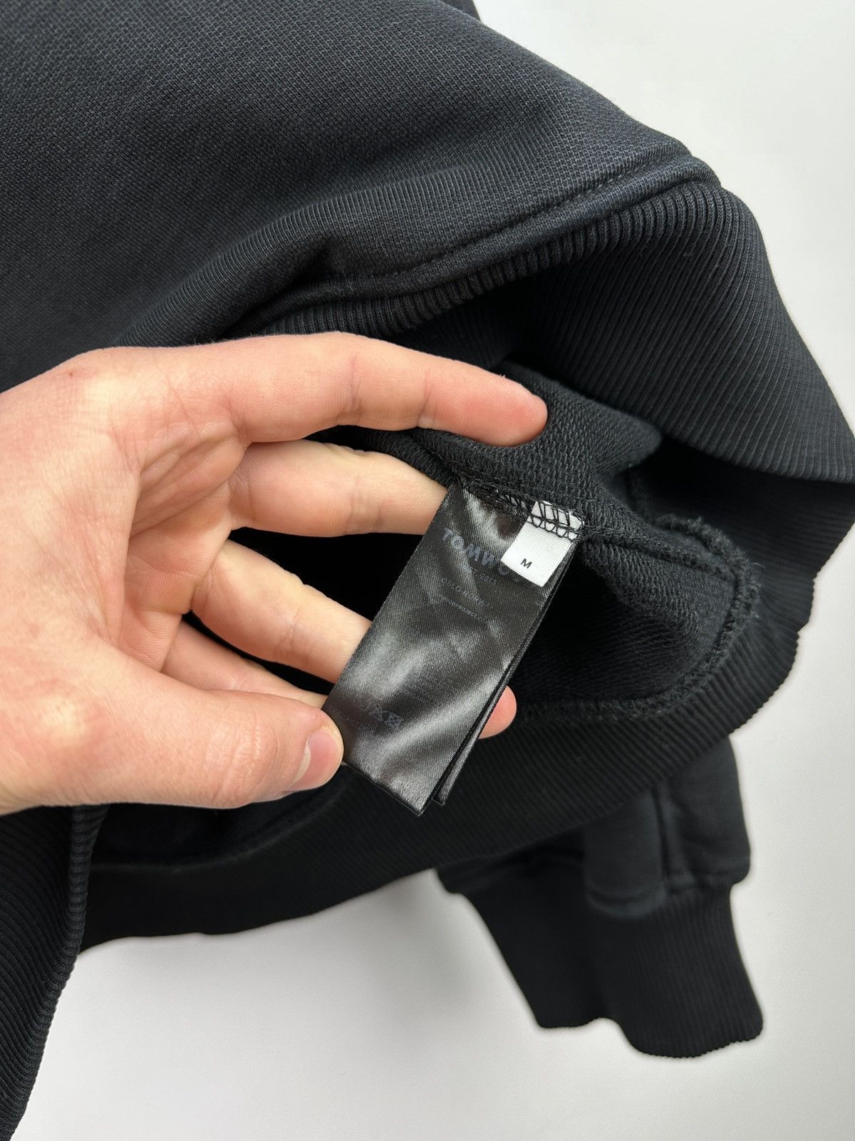 Tom Wood Tom Wood Baggy Oversize Black Heavy Cotton Hoodie Size US M / EU 48-50 / 2 - 10 Thumbnail
