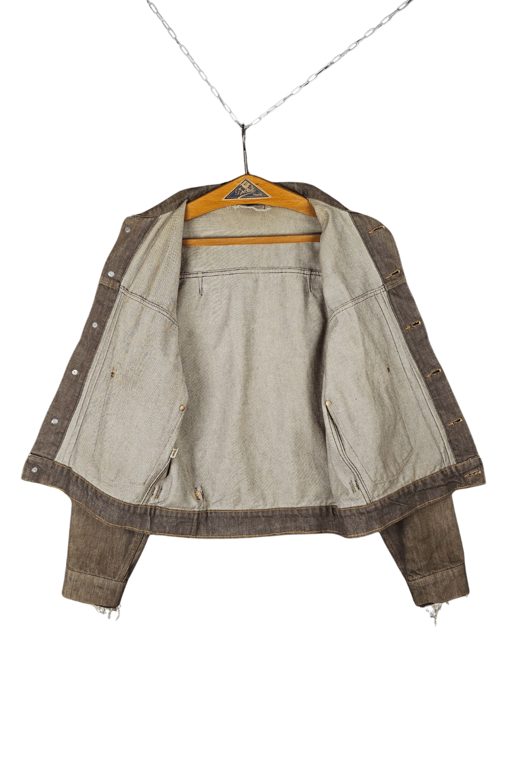 Polo Ralph Lauren 1987 RL “Polo Western” Pleated Trucker – Sulfur Brown Denim Size US L / EU 52-54 / 3 - 3 Thumbnail