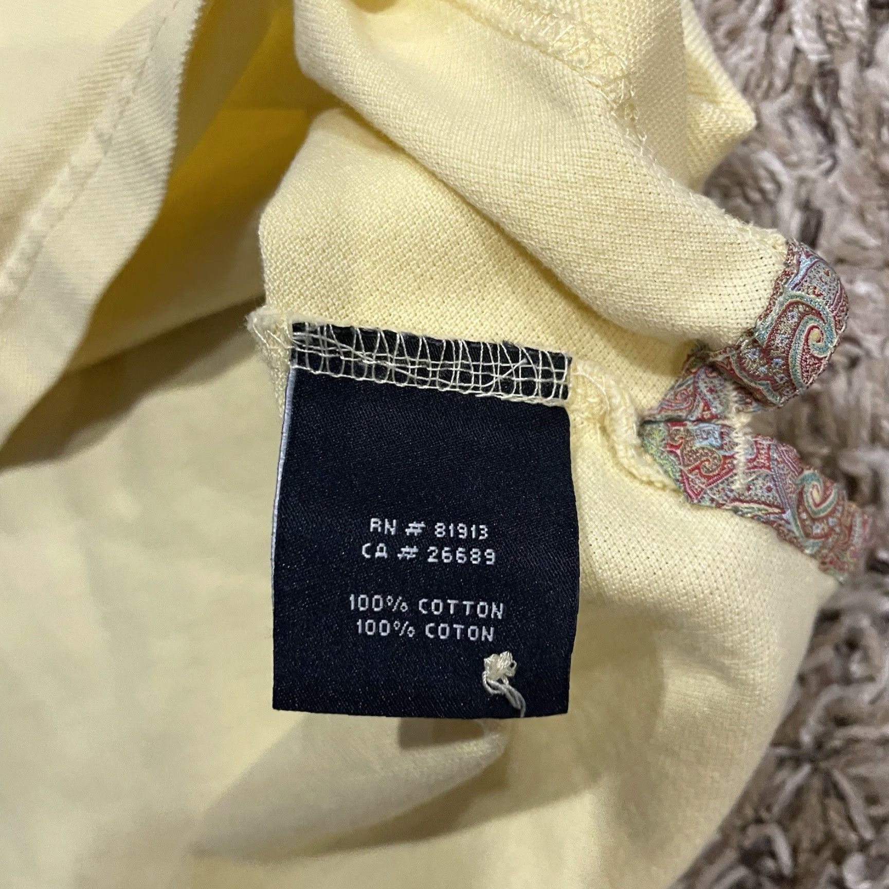 Robert Graham Robert Graham Polo Shirt Mens XL Yellow Short Sleeve Classic Fit 100% Cotton Button Collared Solid Art City Classic Size US XL / EU 56 / 4 - 5 Thumbnail