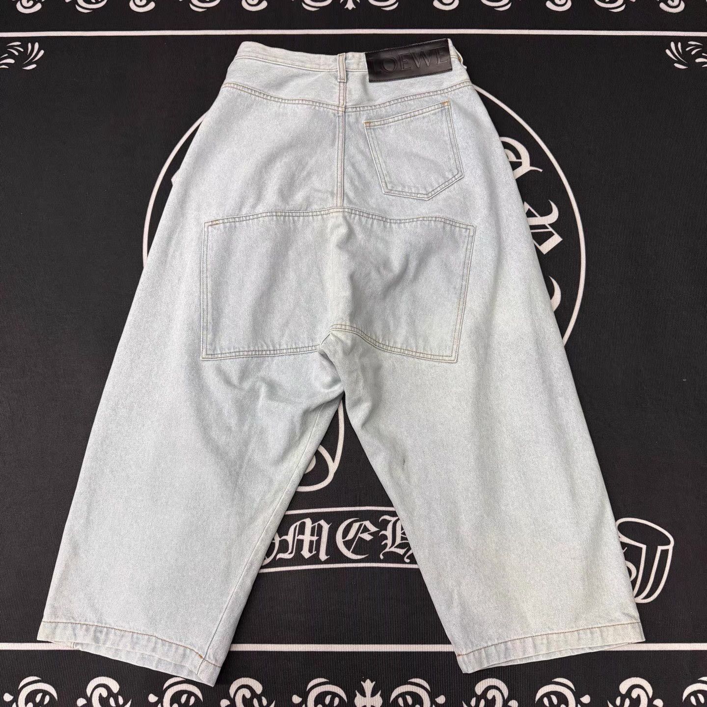 Loewe LOEWE Light Blue Wide-Leg Jeans Q10 Size US 36 / EU 52 - 2 Thumbnail
