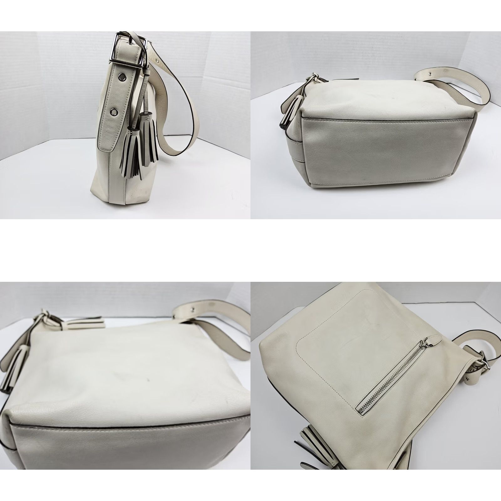 Coach VINTAGE Coach Legacy Tassel Duffle Leather Shoulder Handbag Purse 19889 Brown Off-White Size ONE SIZE - 8 Thumbnail