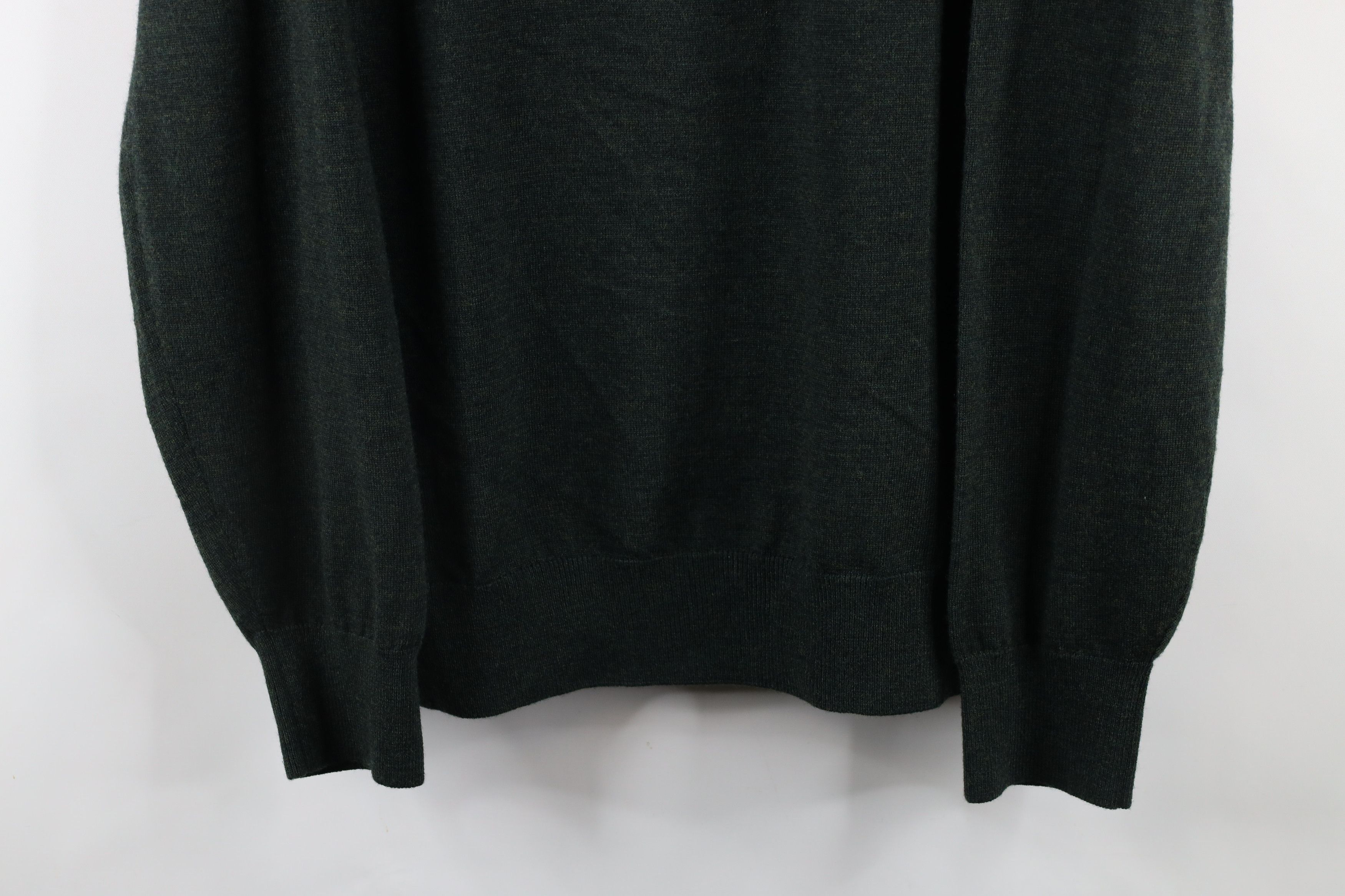 Orvis × Vintage Vintage Orvis Wool Knit Half Zip Pullover Sweater Green Size US L / EU 52-54 / 3 - 3 Thumbnail