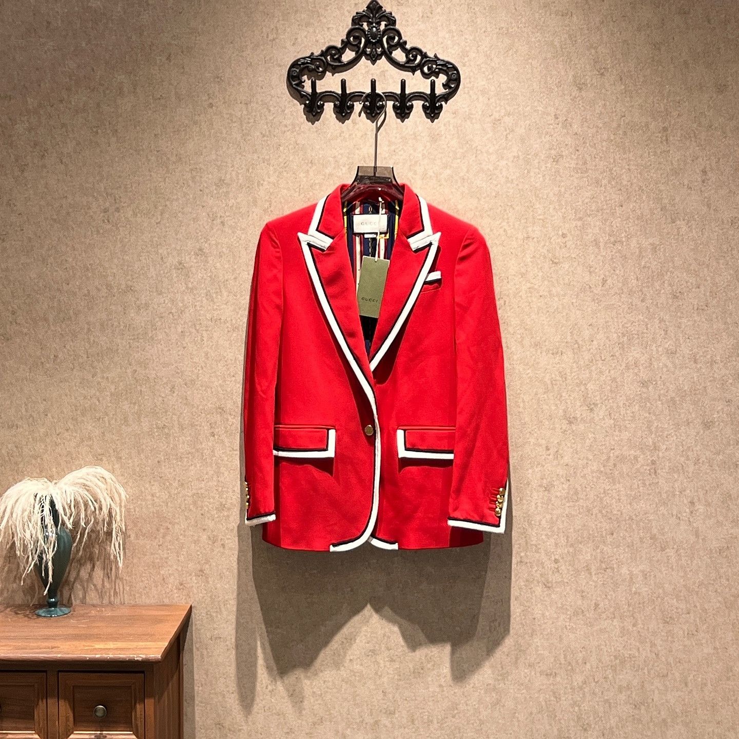 Gucci Gucci Contrast Trim Blazer Size 40 Size S / US 4 / IT 40 - 1 Thumbnail