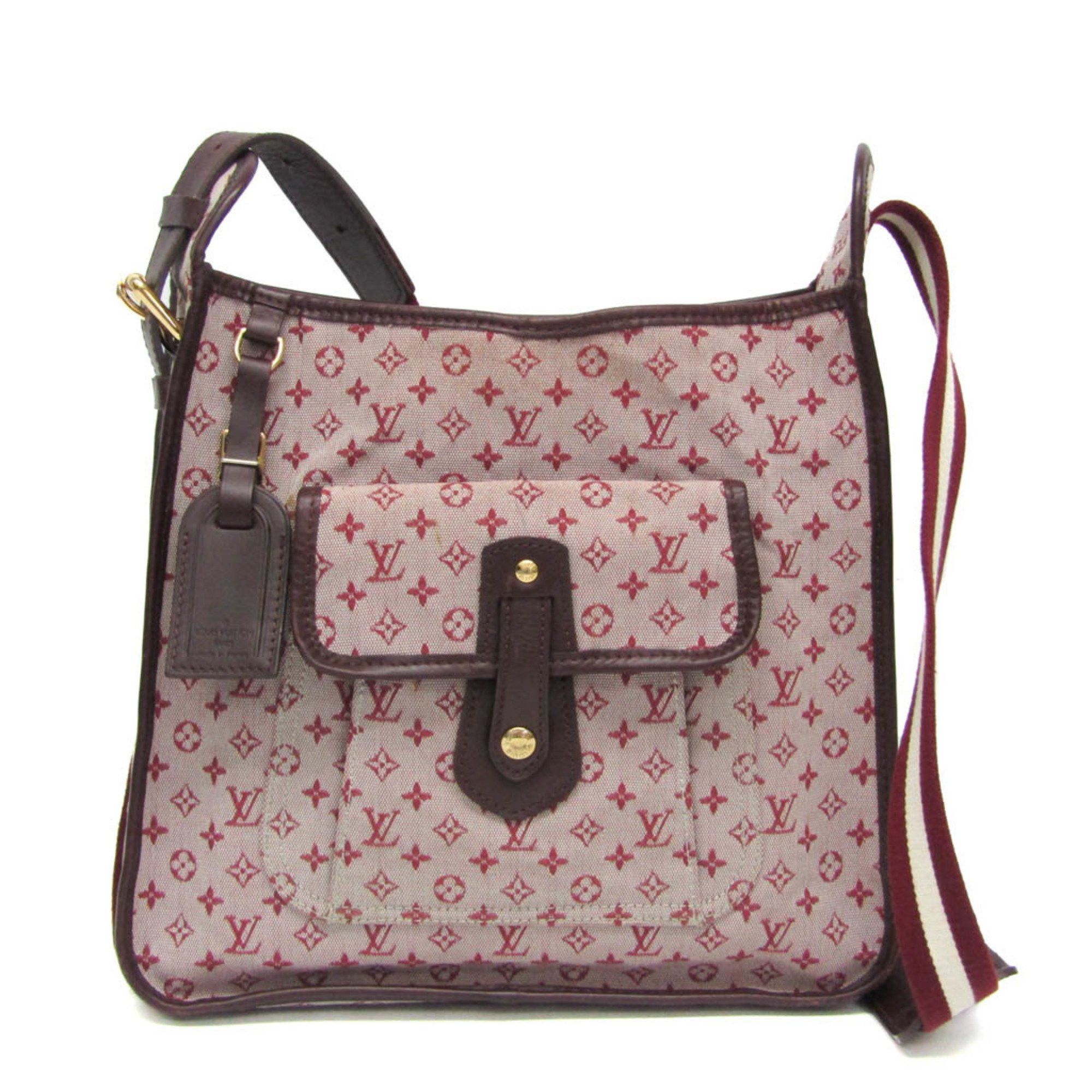 Louis Vuitton Monogram Mini Buzas Mary Kate M92321 Women's Shoulder Bag Cerise