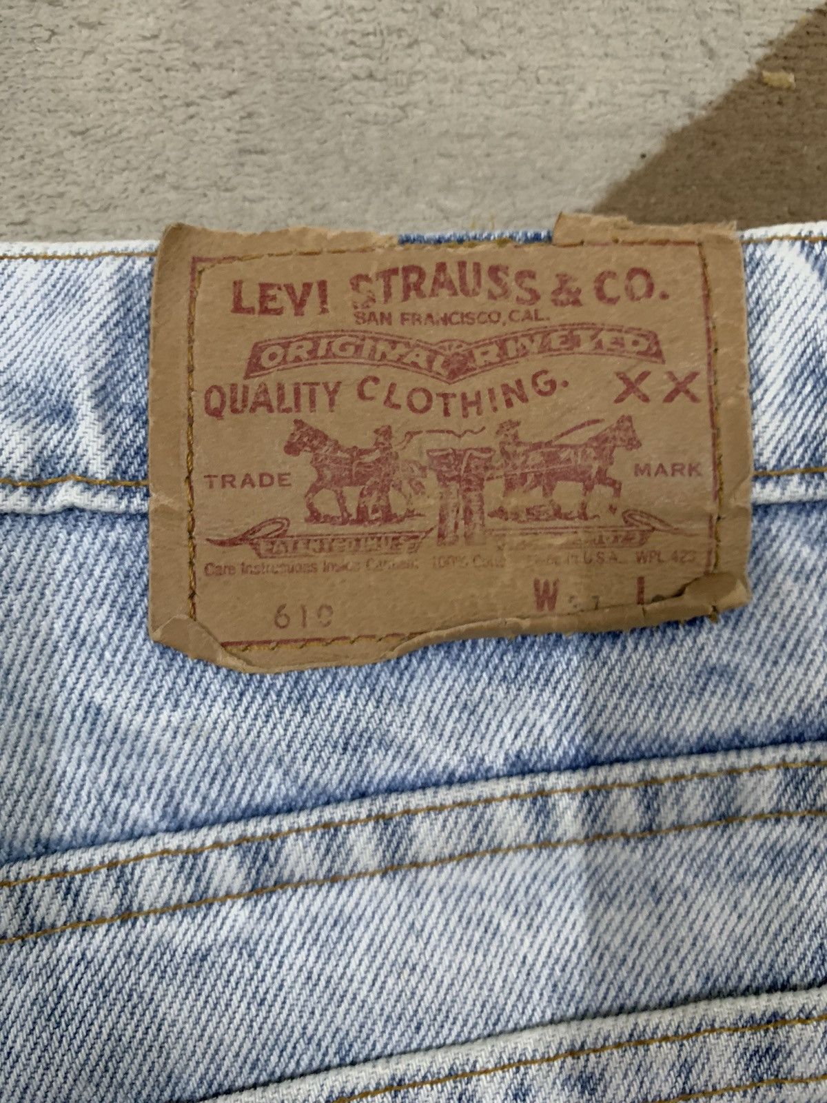 Levi's Vintage 80s Levis 610 Flame Printed Jeans like Gallery Dept. Size US 30 / EU 46 - 12 Thumbnail
