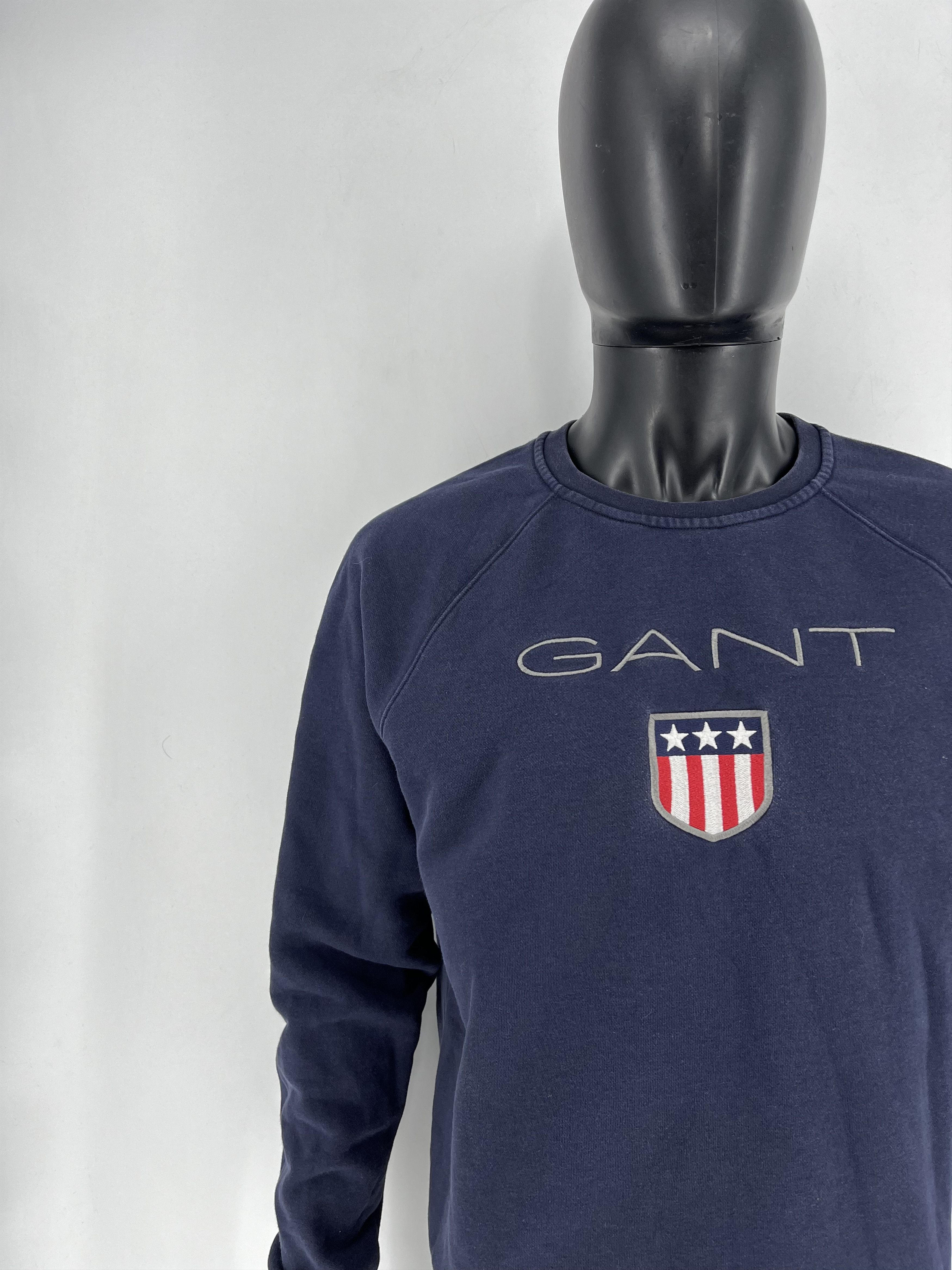 Gant × Vintage Vintage Y2K Gant plush logo sweatshirt streetwear size L Size US L / EU 52-54 / 3 - 7 Thumbnail