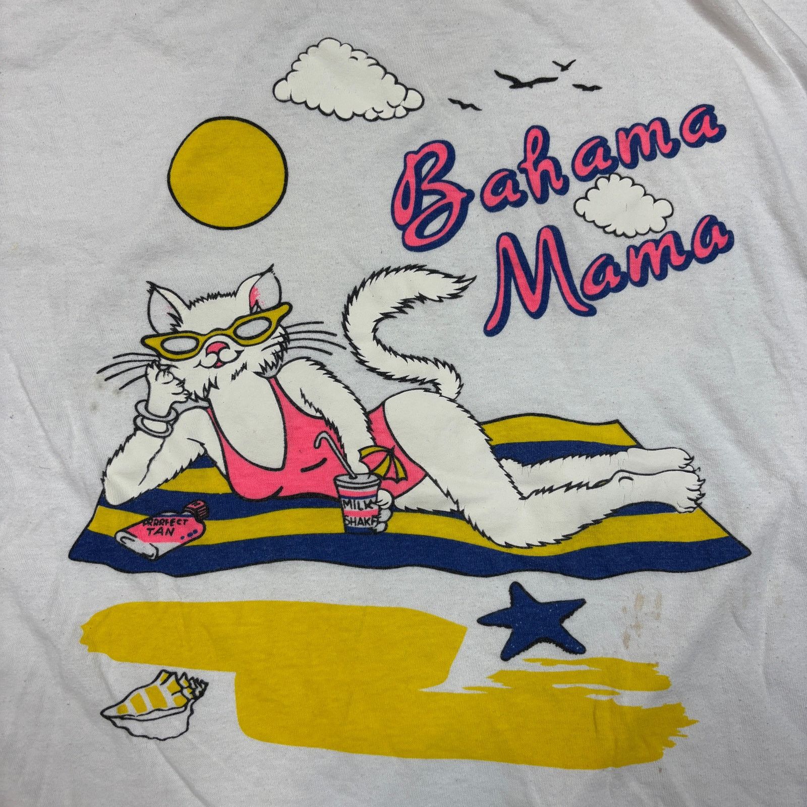 Vintage Vintage 80s 90s Bahama Mama Beach Babe Cat T Shirt Men's XL Size US XL / EU 56 / 4 - 3 Thumbnail