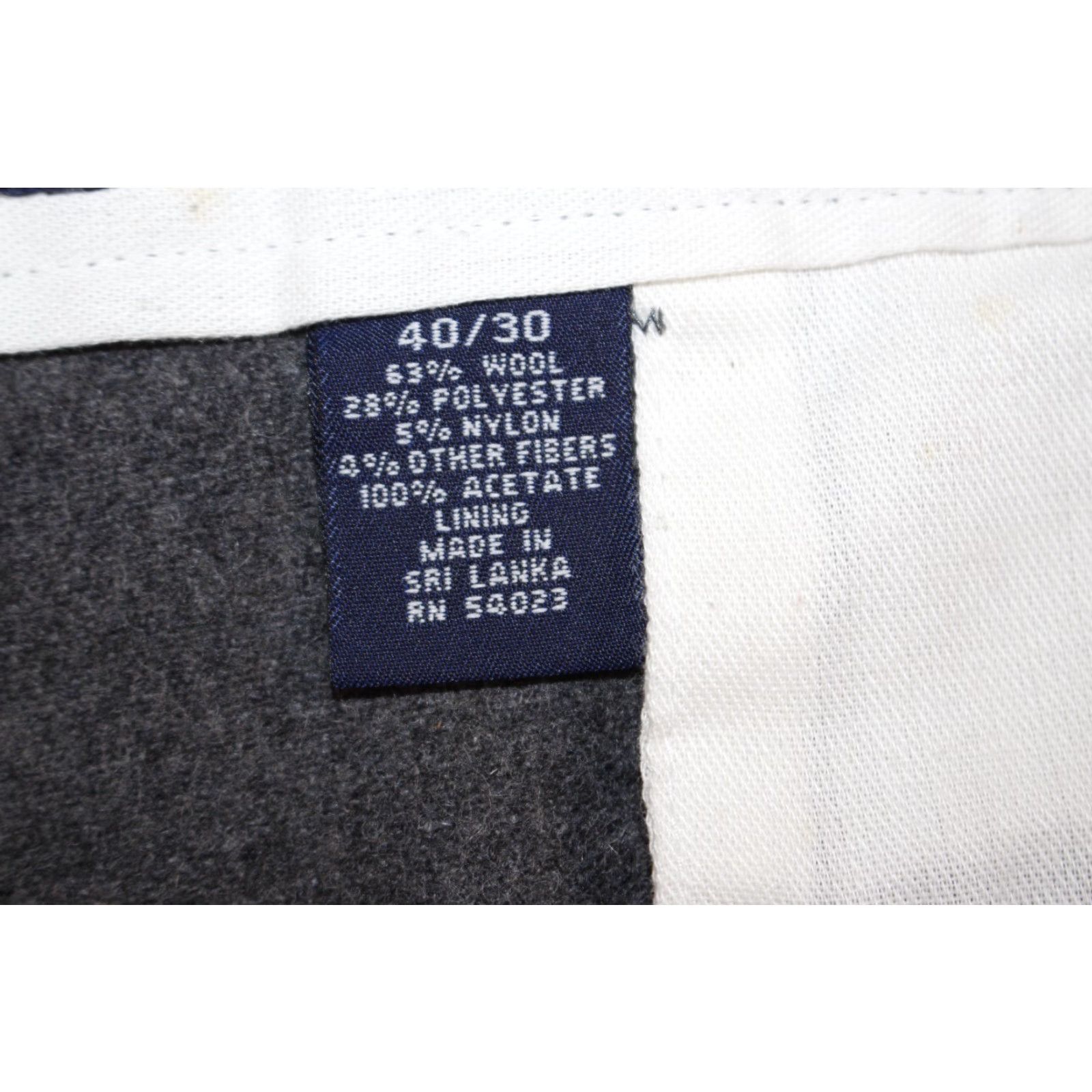 Gap Vintage Gap Pants Mens 40x30 Wool Blend Flannel Trouser Classic Flat Front Gray Pants Size US 40 / EU 56 - 6 Thumbnail
