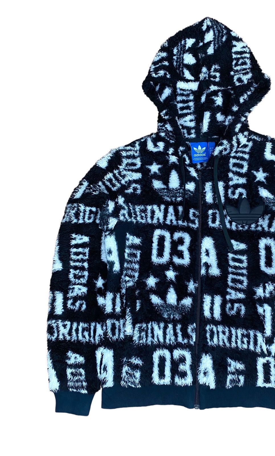 Adidas Rare‼️ ADIDAS HOODIE FLEECE BIG LOGO FULL PRINT Size US S / EU 44-46 / 1 - 2 Thumbnail