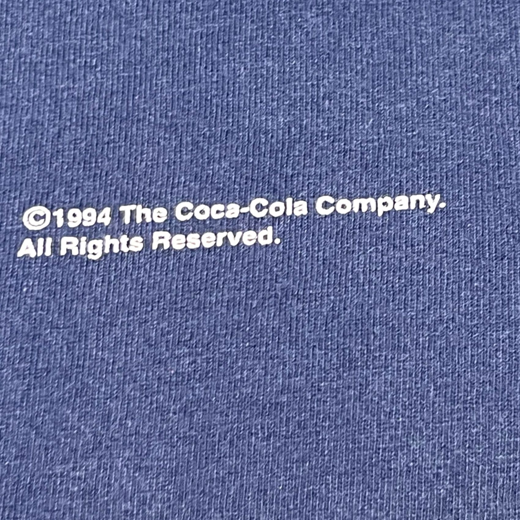 Vintage VINTAGE Coca Cola Polar Bear Shirt XL Mens Blue 1994 Single Stitch Double Side USA Coca Cola Shirt XL Mens Blue 1994 Size US XL / EU 56 / 4 - 5 Thumbnail