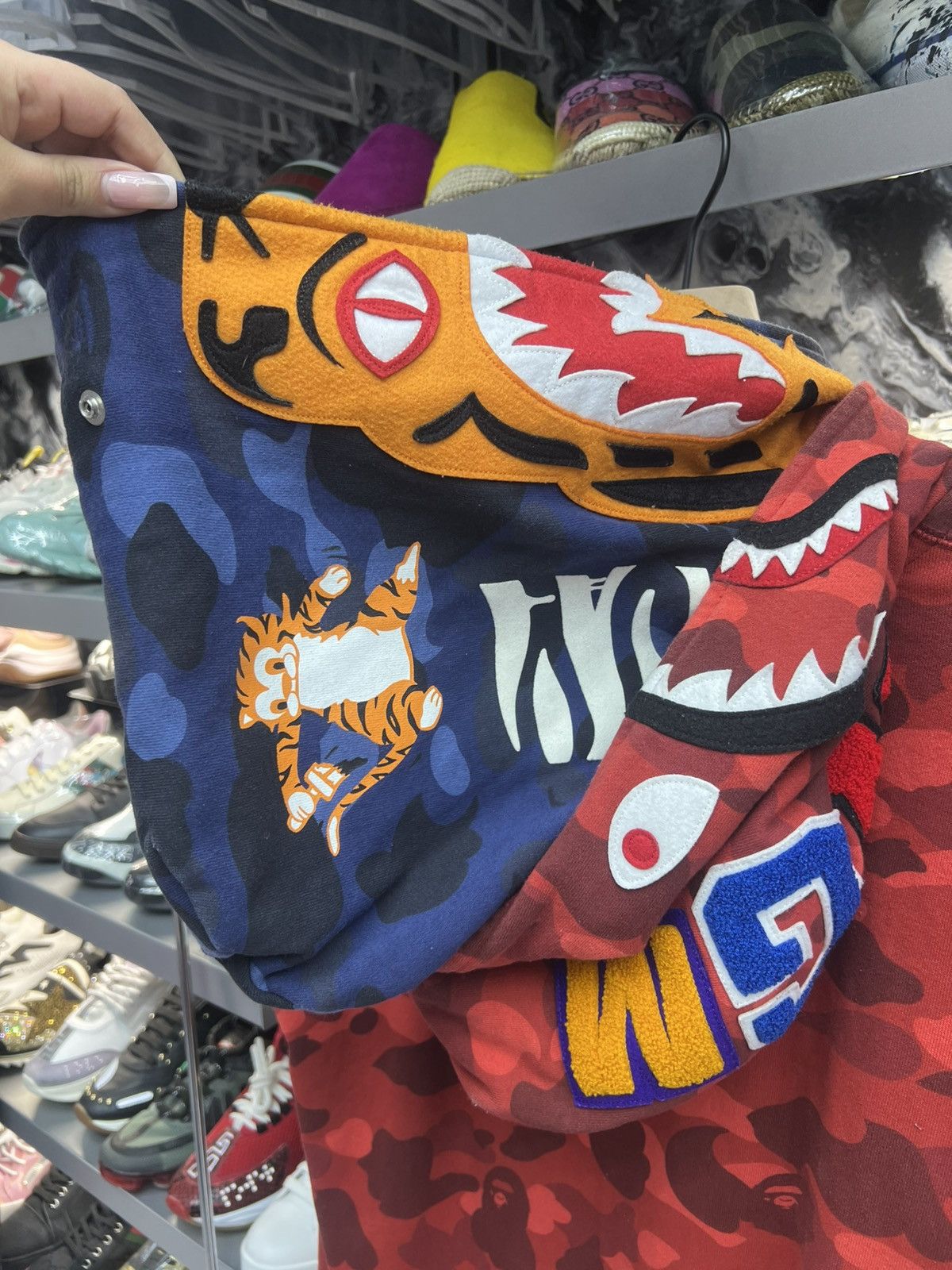 Bape Bape Ape Multicolor Shark Zip Up Size US XL / EU 56 / 4 - 8 Thumbnail