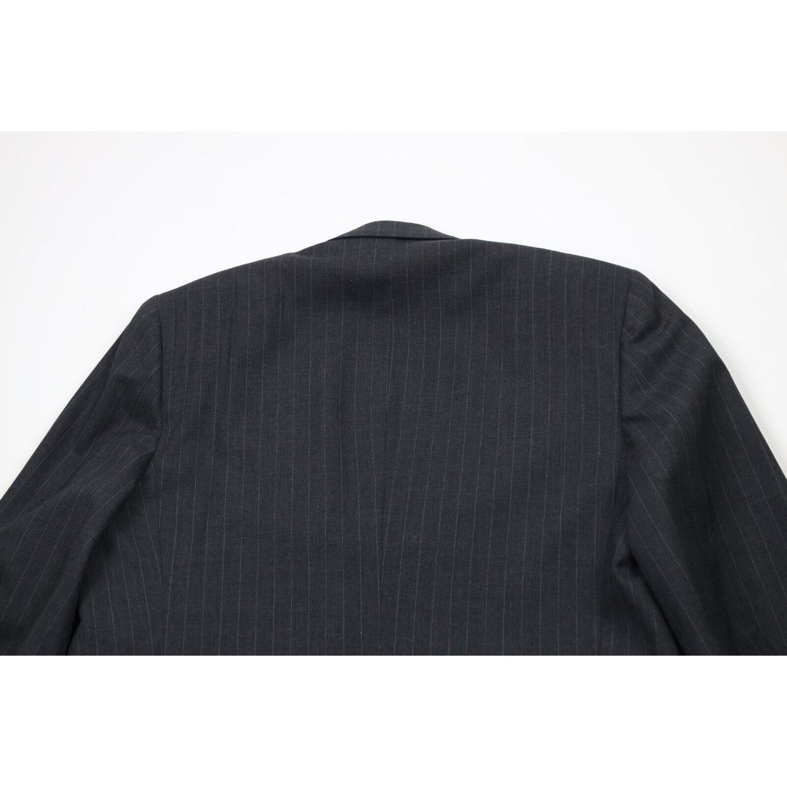 Vintage Vintage 70s Savile Row Hardy Amies Pinstriped Wool Suit Size 44L - 14 Thumbnail