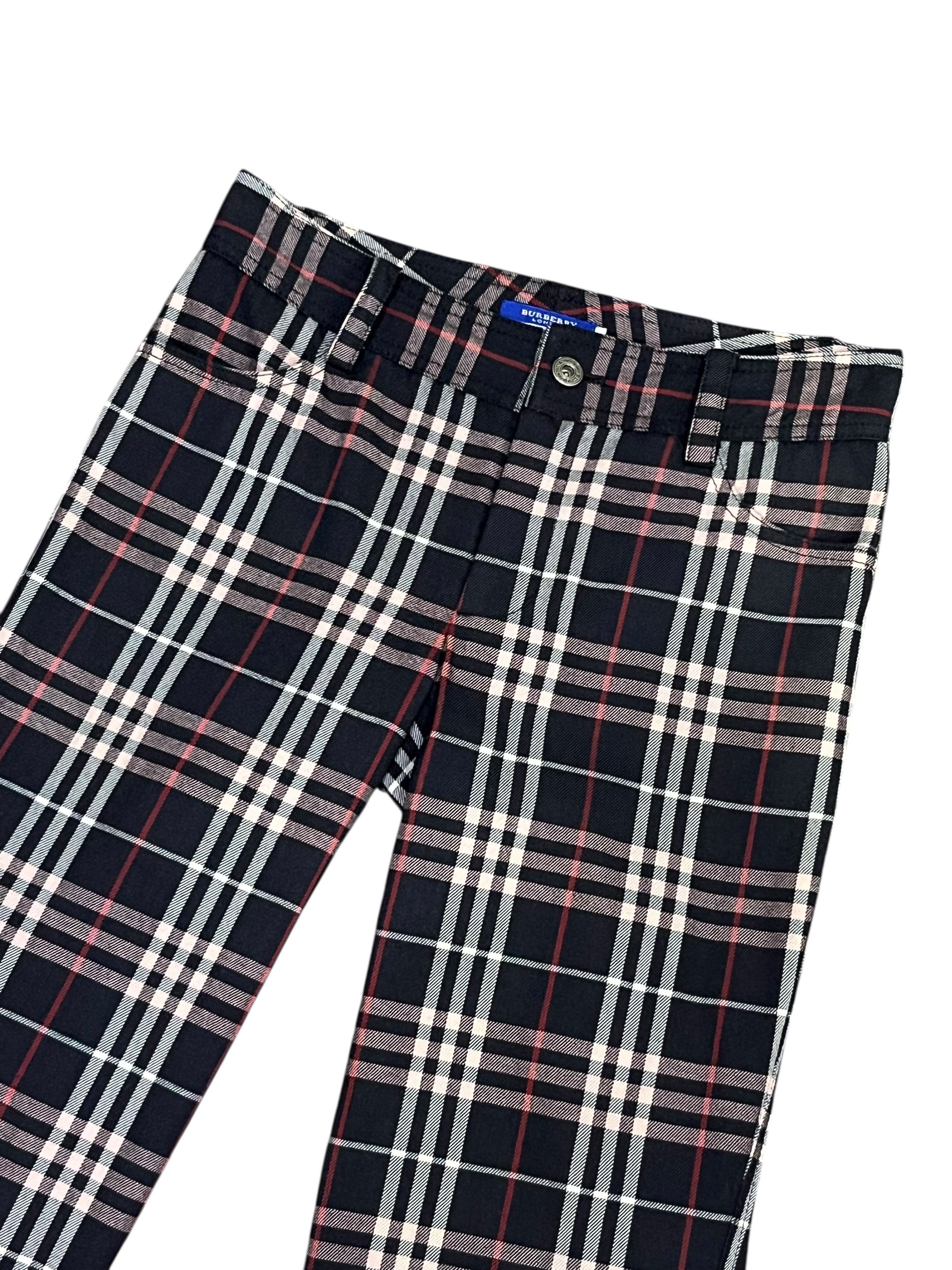 Burberry 🔥 BURBERRY NOVA CHECK BLUE LABEL Japan Woman’s Wool Pants Size US 26 / EU 42 - 4 Thumbnail