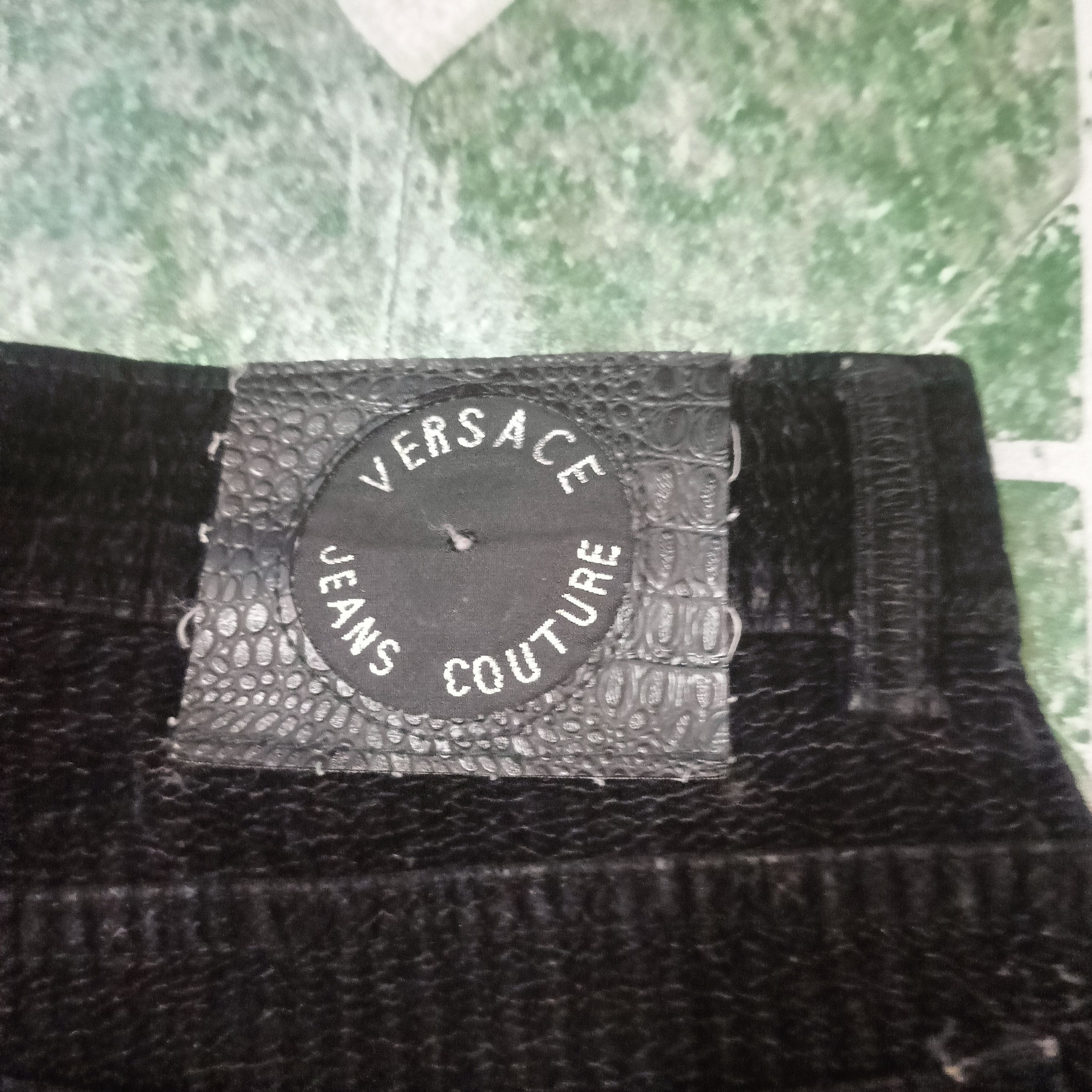 Versace × Versace Jeans Couture × Vintage Versace Jeans Couture Super Black Velvet Pants Size US 29 - 12 Thumbnail