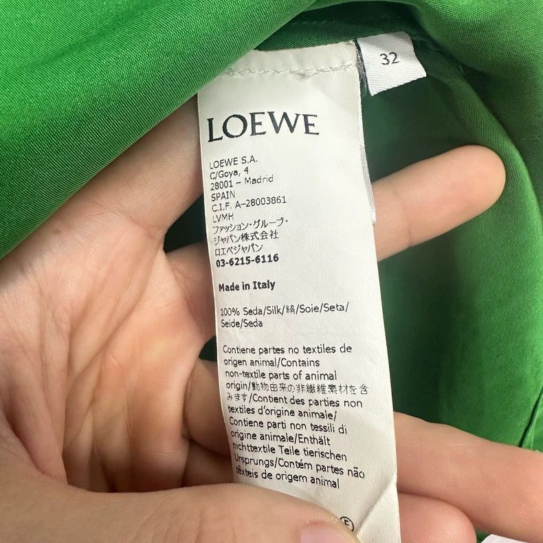 Loewe LOEWE size32 Silk Logo shirt Size 4XL / US 24-26 - 4 Thumbnail