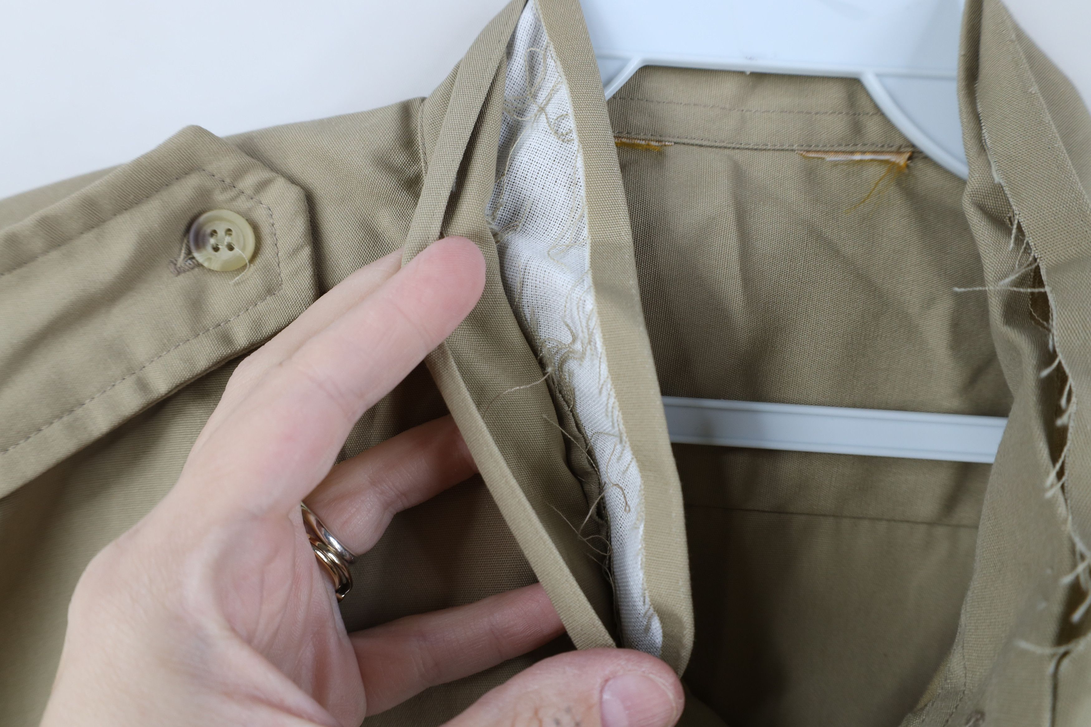 Vintage Vintage 70s Streetwear Band Collar Safari Bush Button Shirt Size US XXL / EU 58 / 5 - 5 Thumbnail