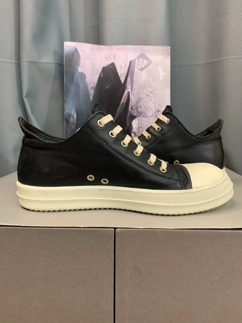 Rick Owens Rick Owens black and white Low-Top Sneaker Size US 9 / EU 42 - 5 Thumbnail